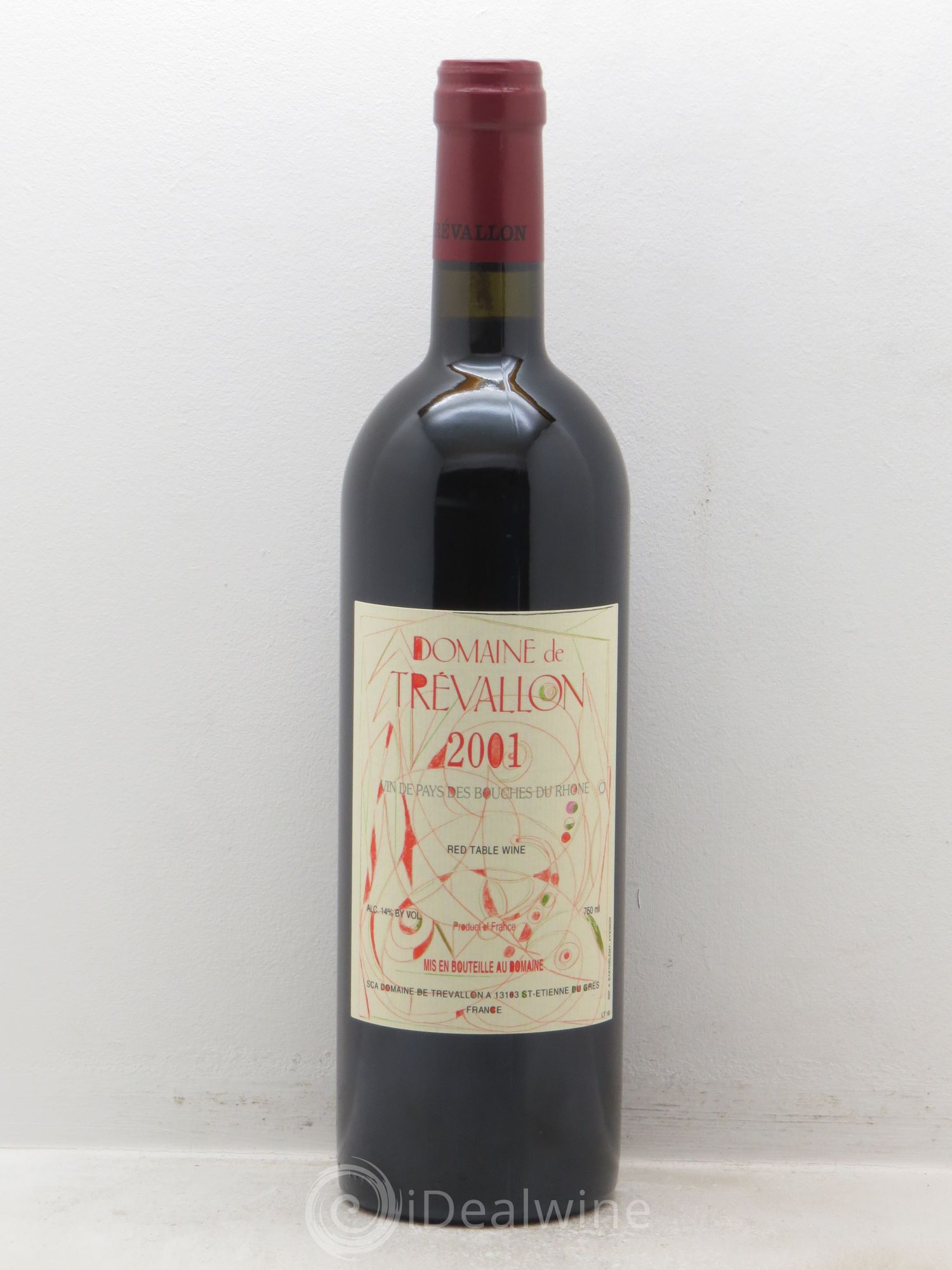 VDP Bouches du Rhône Trévallon (Domaine de) Eloi Dürrbach 2001 - Lot de 1 bouteille - 0