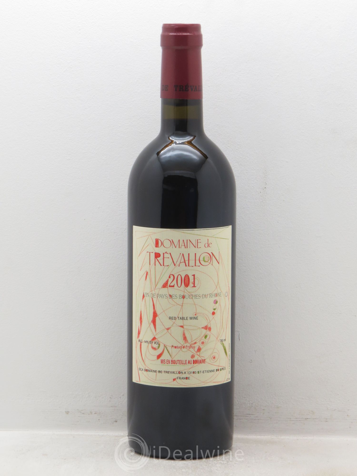 VDP Bouches du Rhône Trévallon (Domaine de) Eloi Dürrbach 2001 - Lot de 1 bouteille - 0
