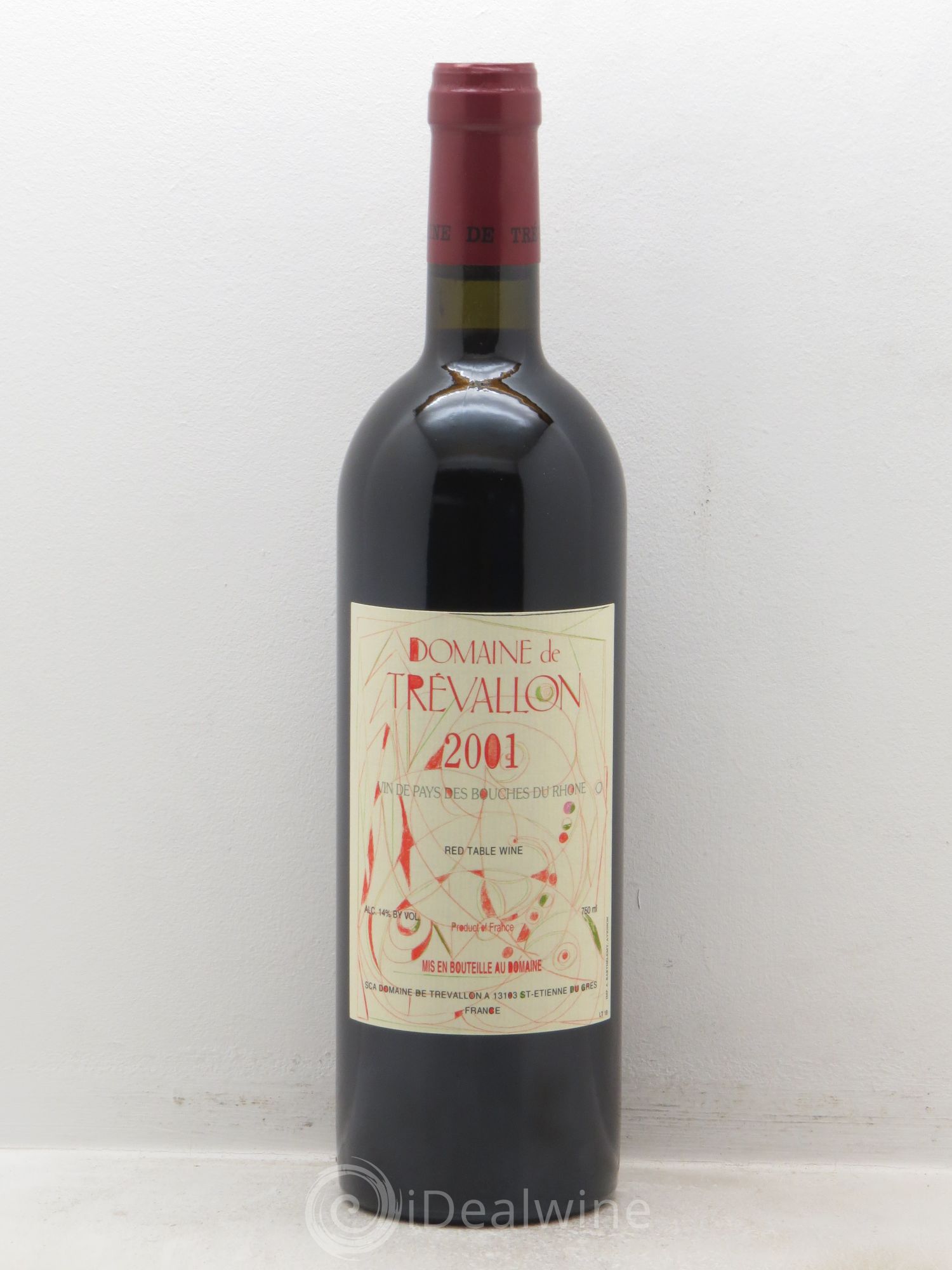 VDP Bouches du Rhône Trévallon (Domaine de) Eloi Dürrbach 2001 - Lot de 1 bouteille - 0