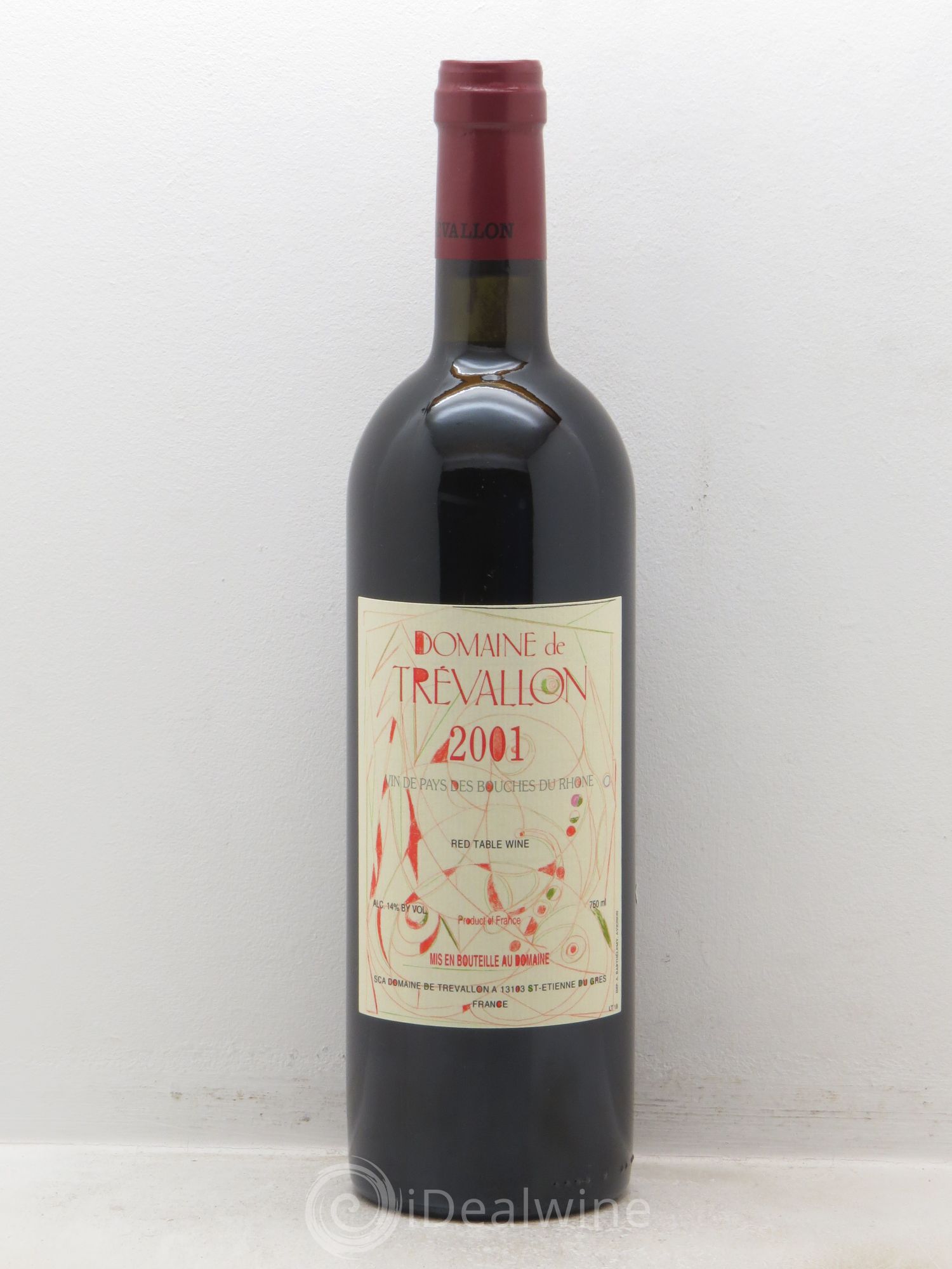 VDP Bouches du Rhône Trévallon (Domaine de) Eloi Dürrbach 2001 - Lot de 1 bouteille - 0