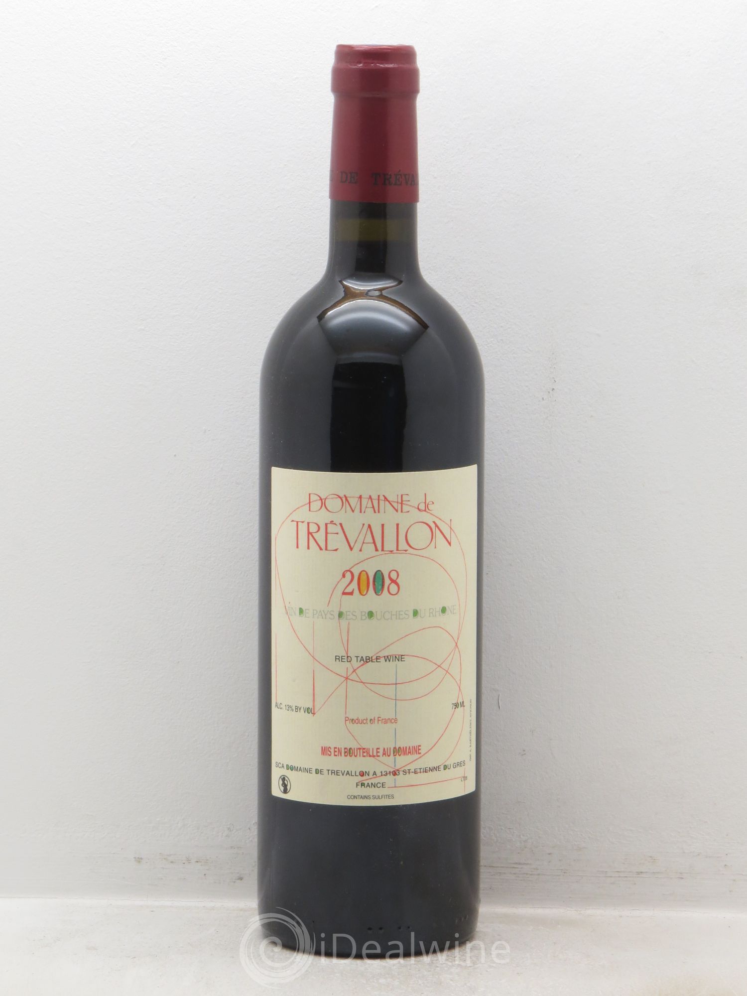 VDP Bouches du Rhône Trévallon (Domaine de) Eloi Dürrbach 2008 - Lot de 1 bouteille - 0
