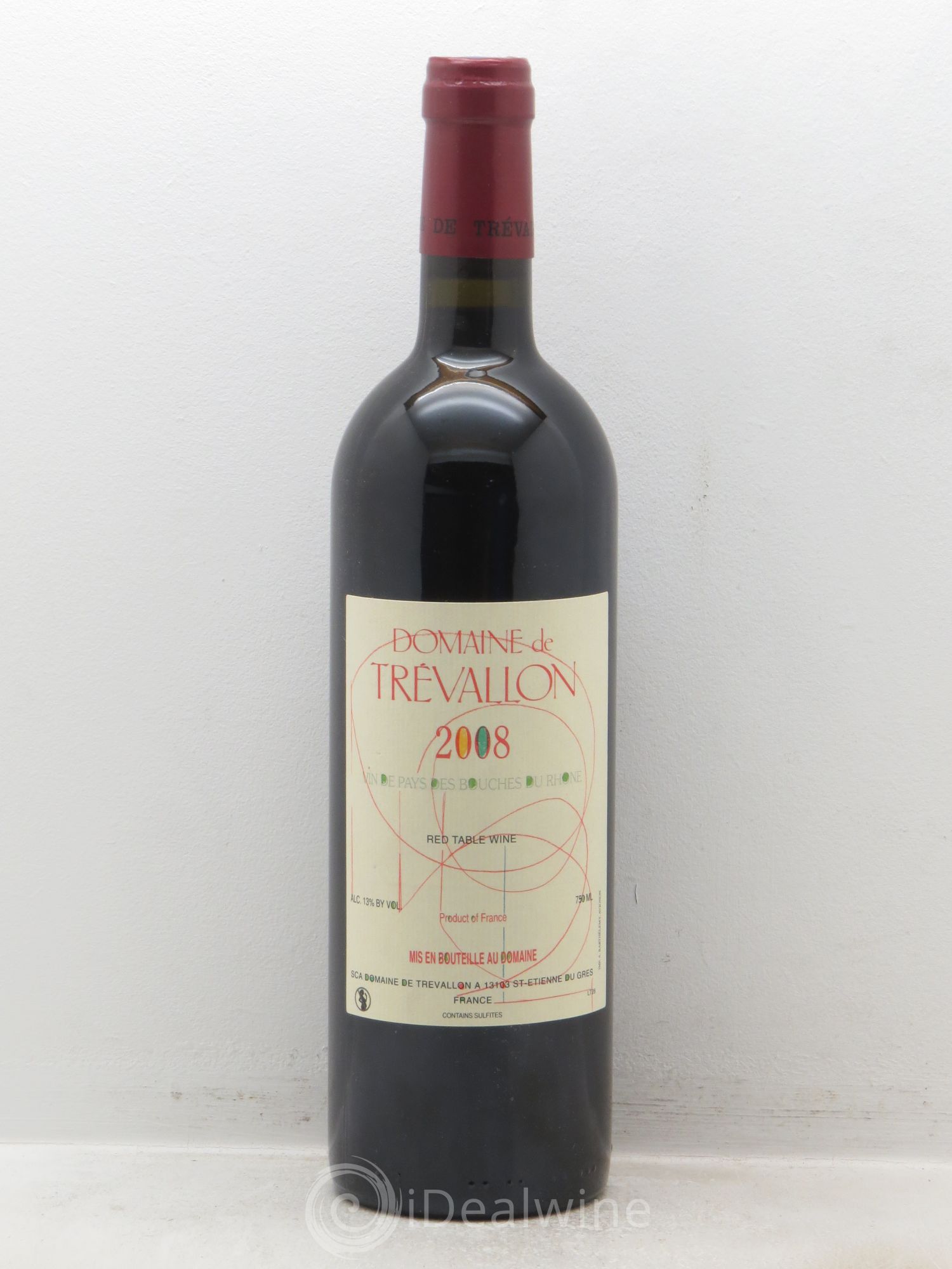 VDP Bouches du Rhône Trévallon (Domaine de) Eloi Dürrbach 2008 - Lot de 1 bouteille - 0
