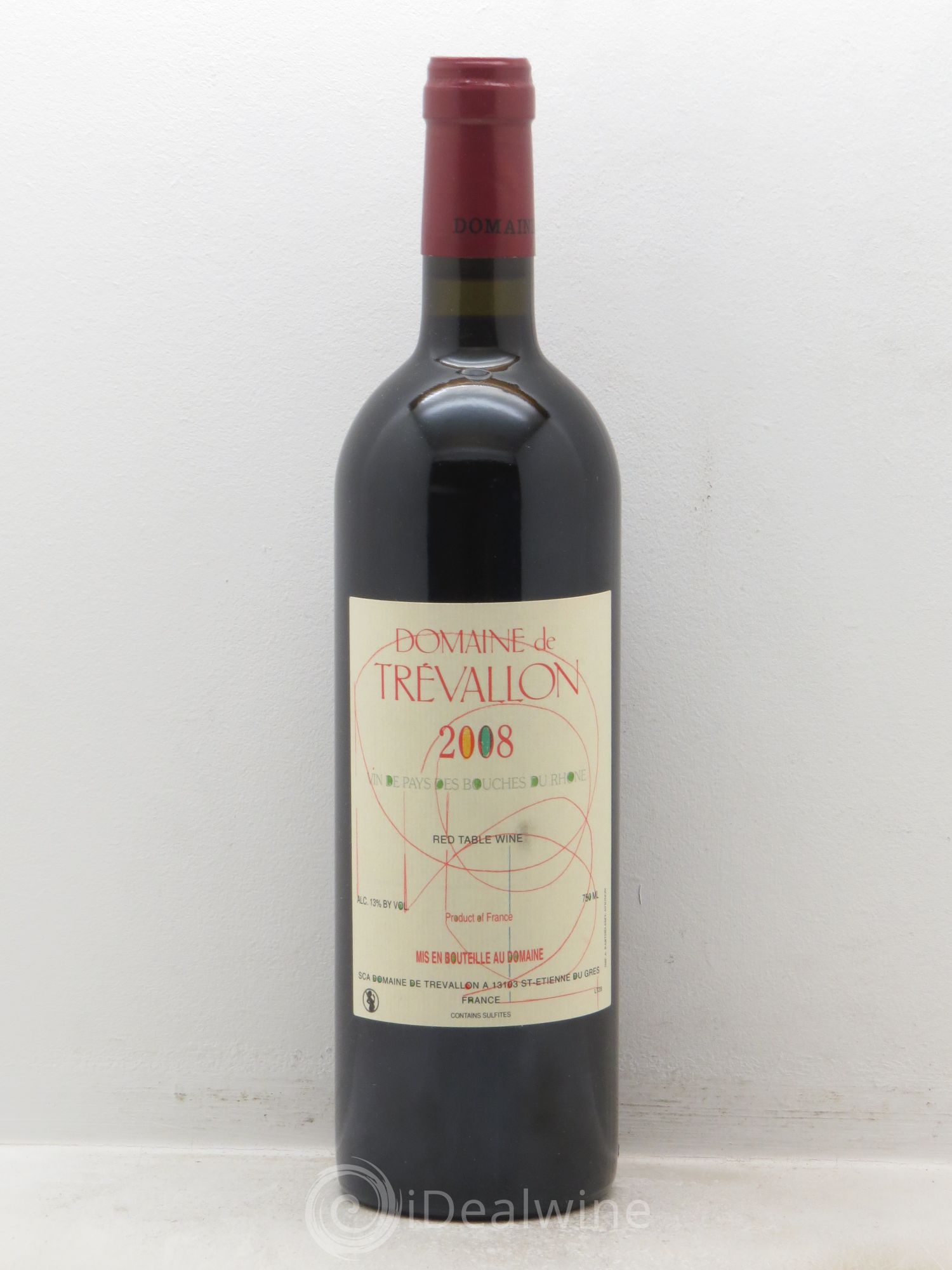 VDP Bouches du Rhône Trévallon (Domaine de) Eloi Dürrbach 2008 - Lot de 1 bouteille - 0