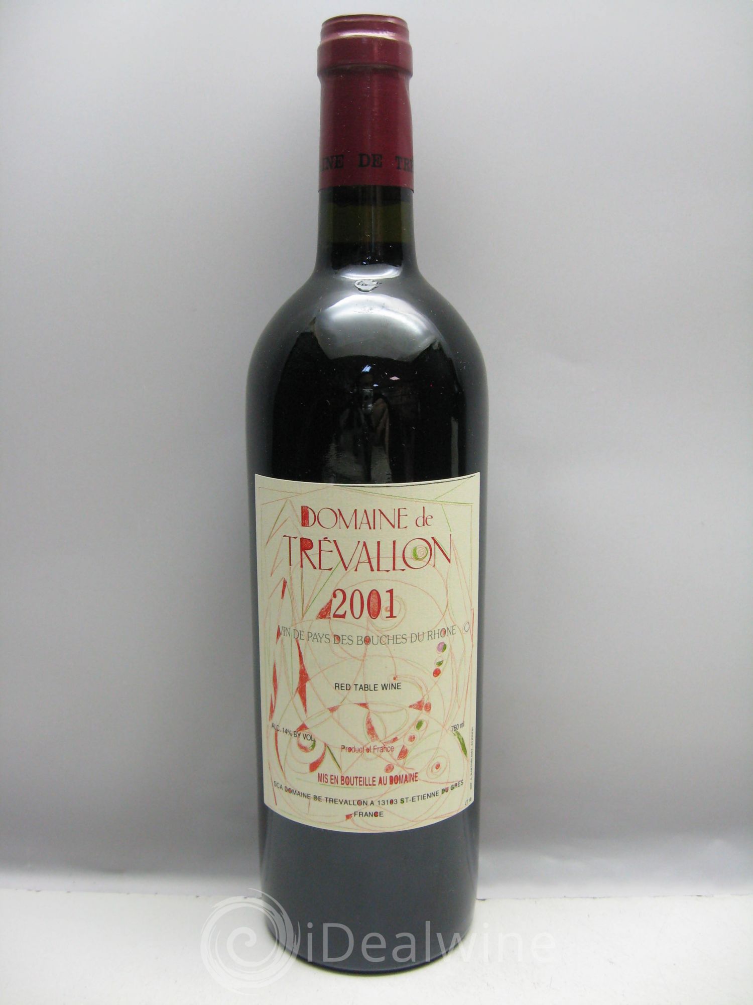VDP Bouches du Rhône Trévallon (Domaine de) Eloi Dürrbach 2001 - Lot de 1 bouteille - 0