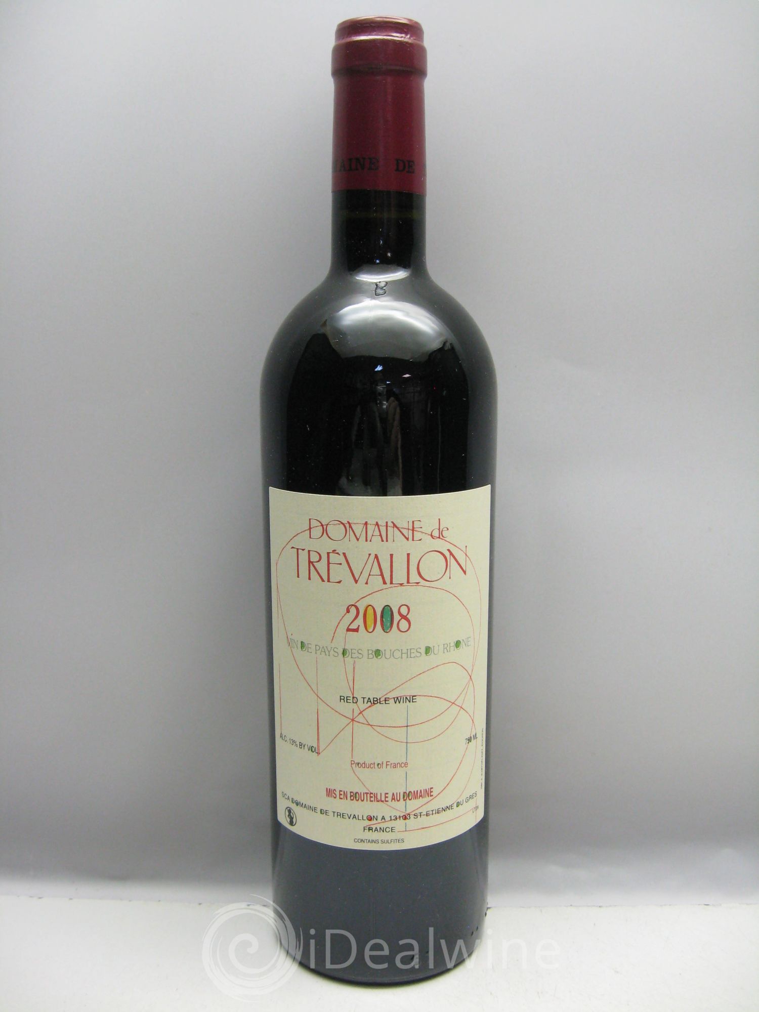 VDP Bouches du Rhône Trévallon (Domaine de) Eloi Dürrbach 2008 - Lot de 1 bouteille - 0