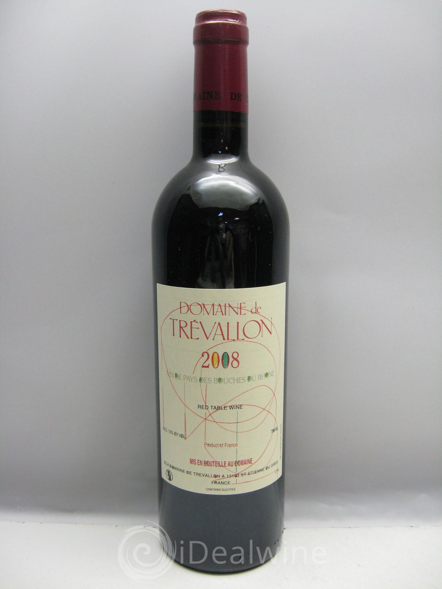VDP Bouches du Rhône Trévallon (Domaine de) Eloi Dürrbach 2008 - Lot de 1 bouteille - 0