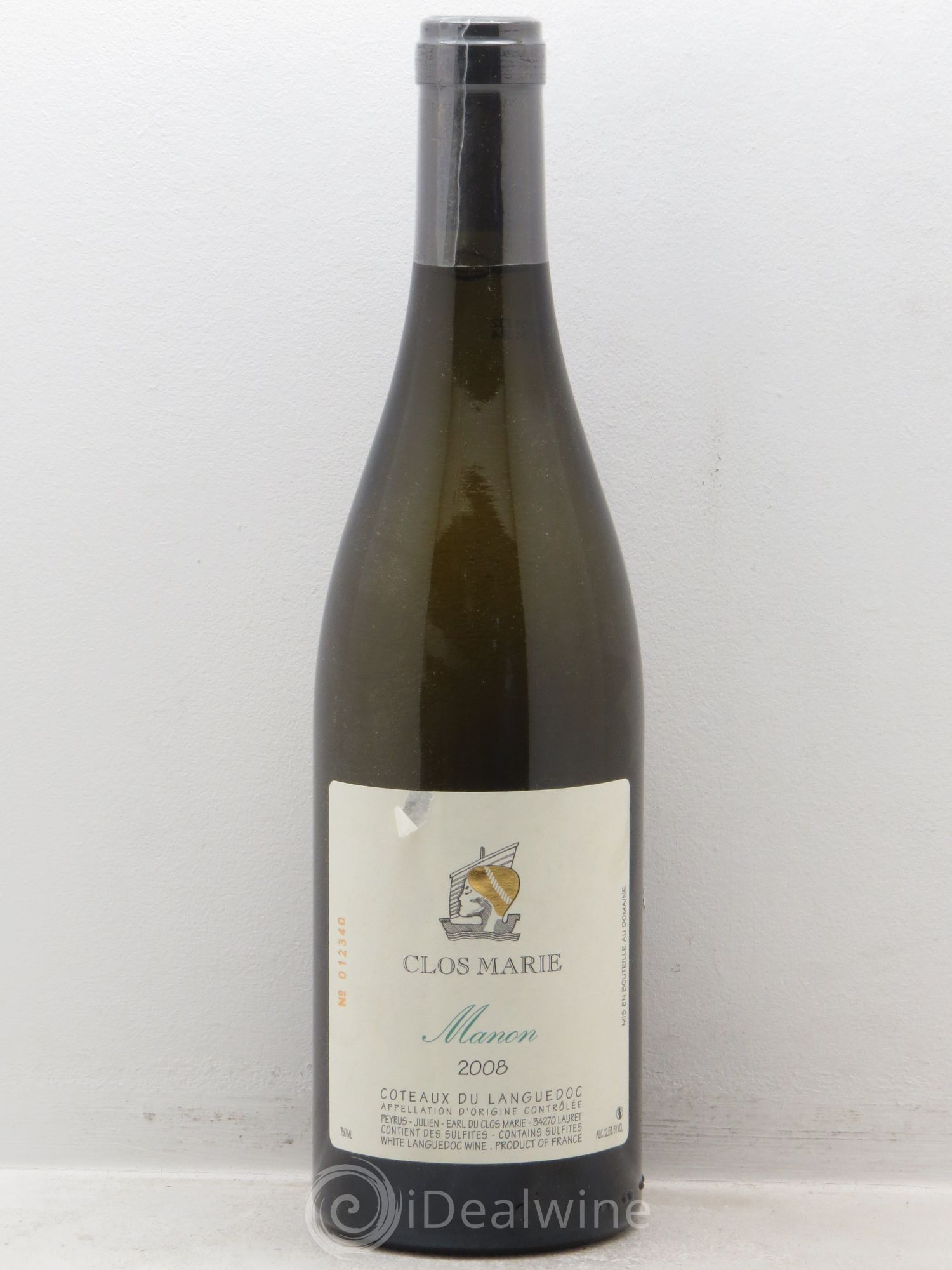 Languedoc Clos Marie Manon Christophe Peyrus et Françoise Julien 2008 - Lot de 1 bouteille - 0