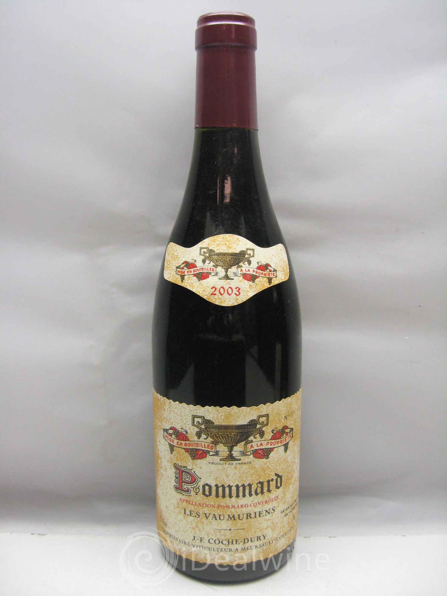 Pommard les Vaumuriens Coche Dury (Domaine) 2003 - Lot de 1 bouteille - 0