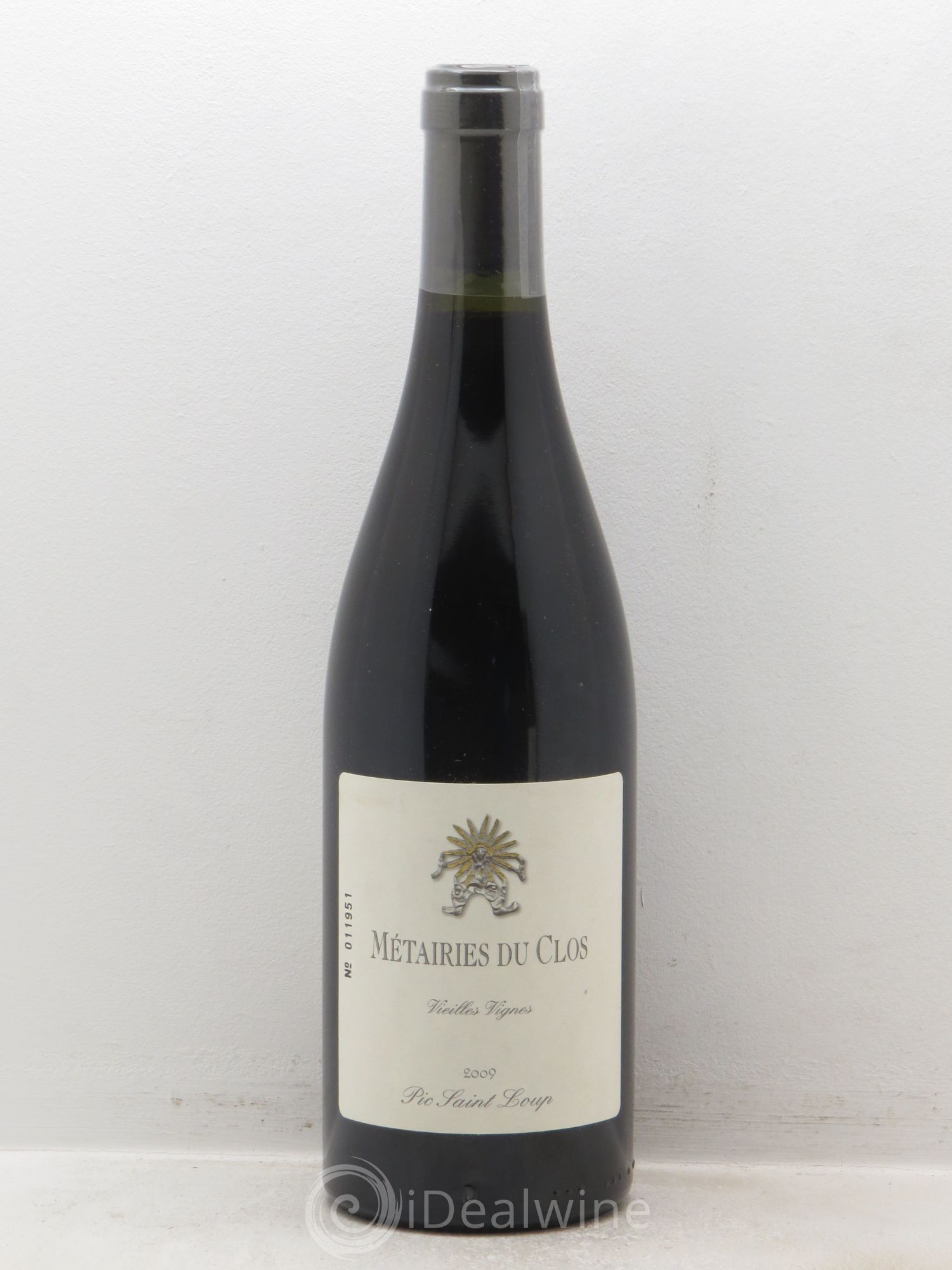 Pic Saint-Loup Les Métairies du Clos Vieilles Vignes Christophe Peyrus et Françoise Julien 2009 - Lot de 1 bouteille - 0