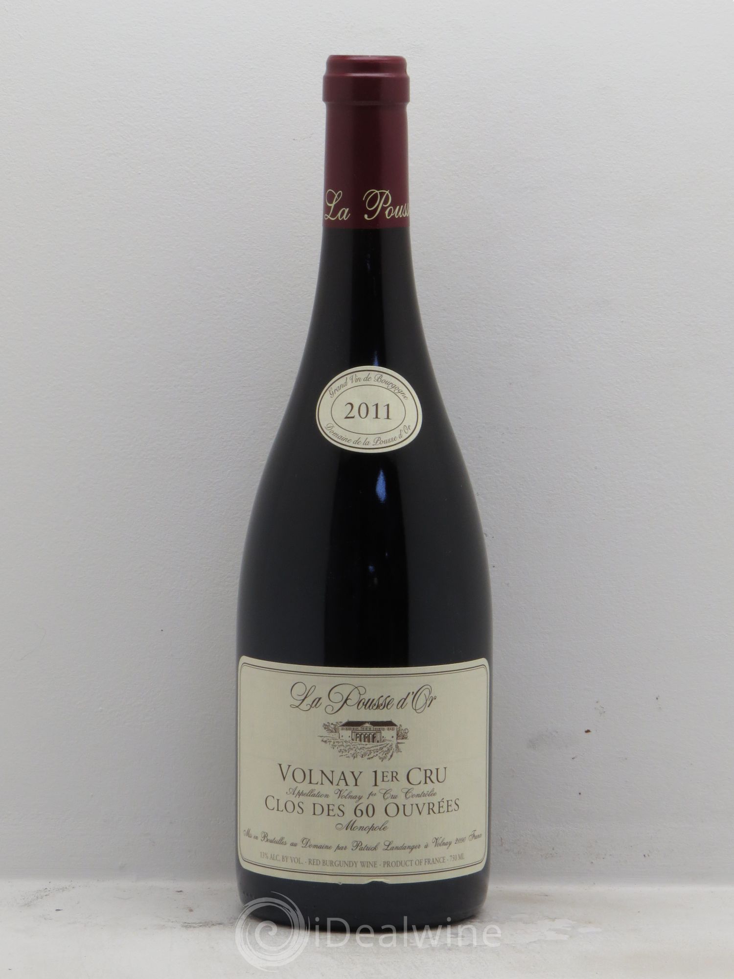 Volnay 1er Cru Clos des 60 ouvrées La Pousse d'Or (Domaine de) 2011 - Lot de 1 bouteille - 0