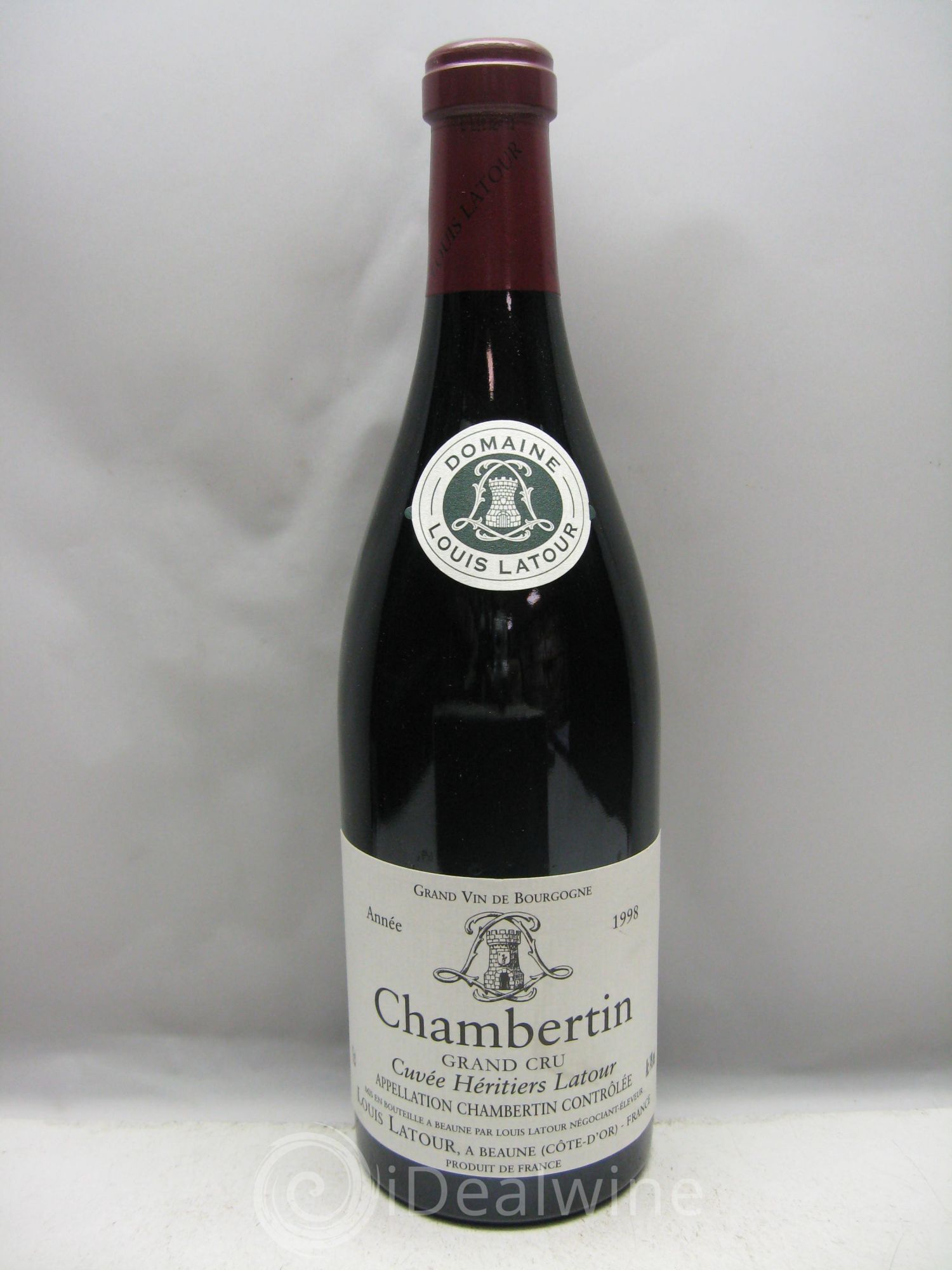 Chambertin Grand Cru Cuvée Héritiers Latour Louis Latour 1998 - Lot de 1 bouteille - 0