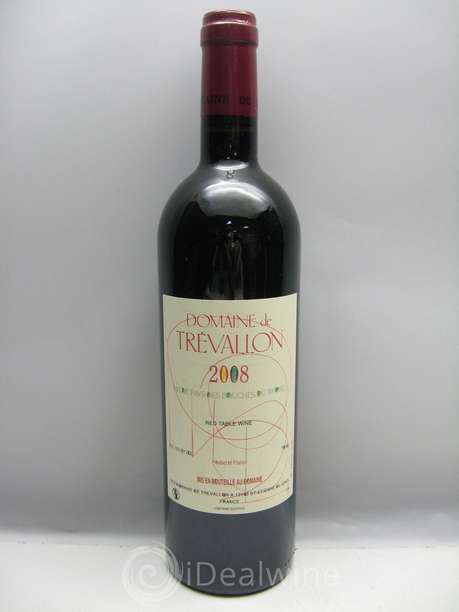 VDP Bouches du Rhône Trévallon (Domaine de) Eloi Dürrbach 2008 - Lot de 1 bouteille - 0