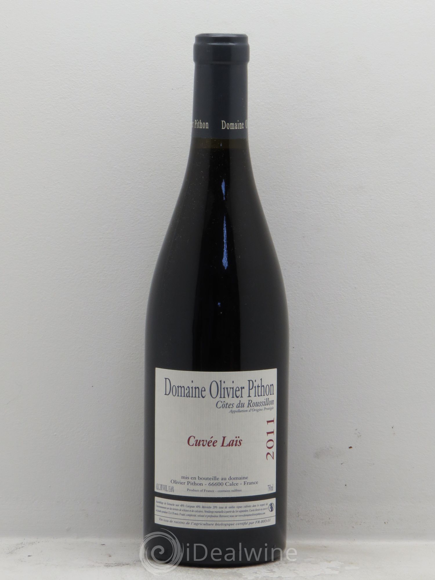 Côtes du Roussillon Olivier Pithon Laïs 2011 - Lot de 1 bouteille - 0