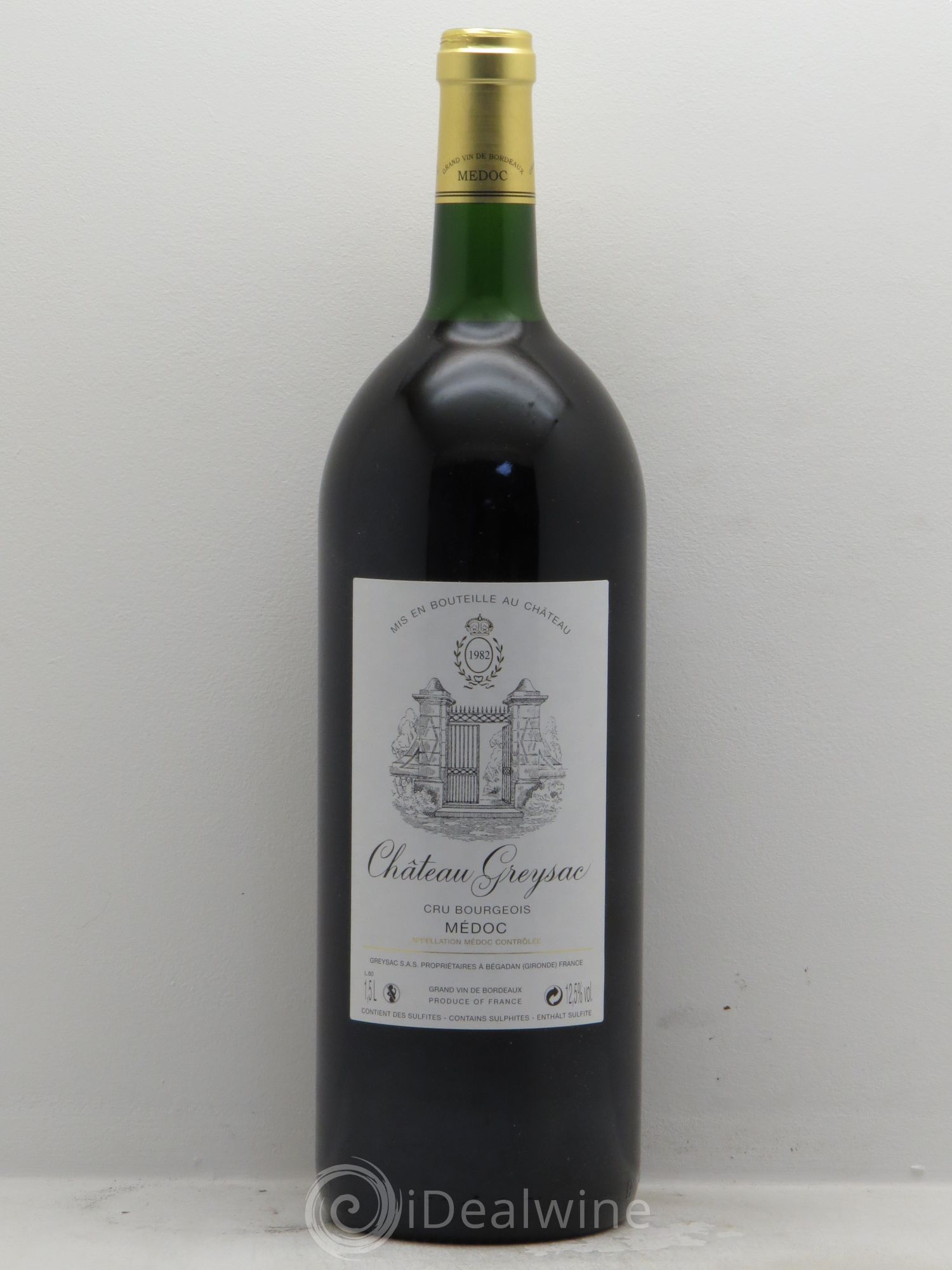 Château Greysac Cru Bourgeois 1982 - Lot de 1 magnum - 0
