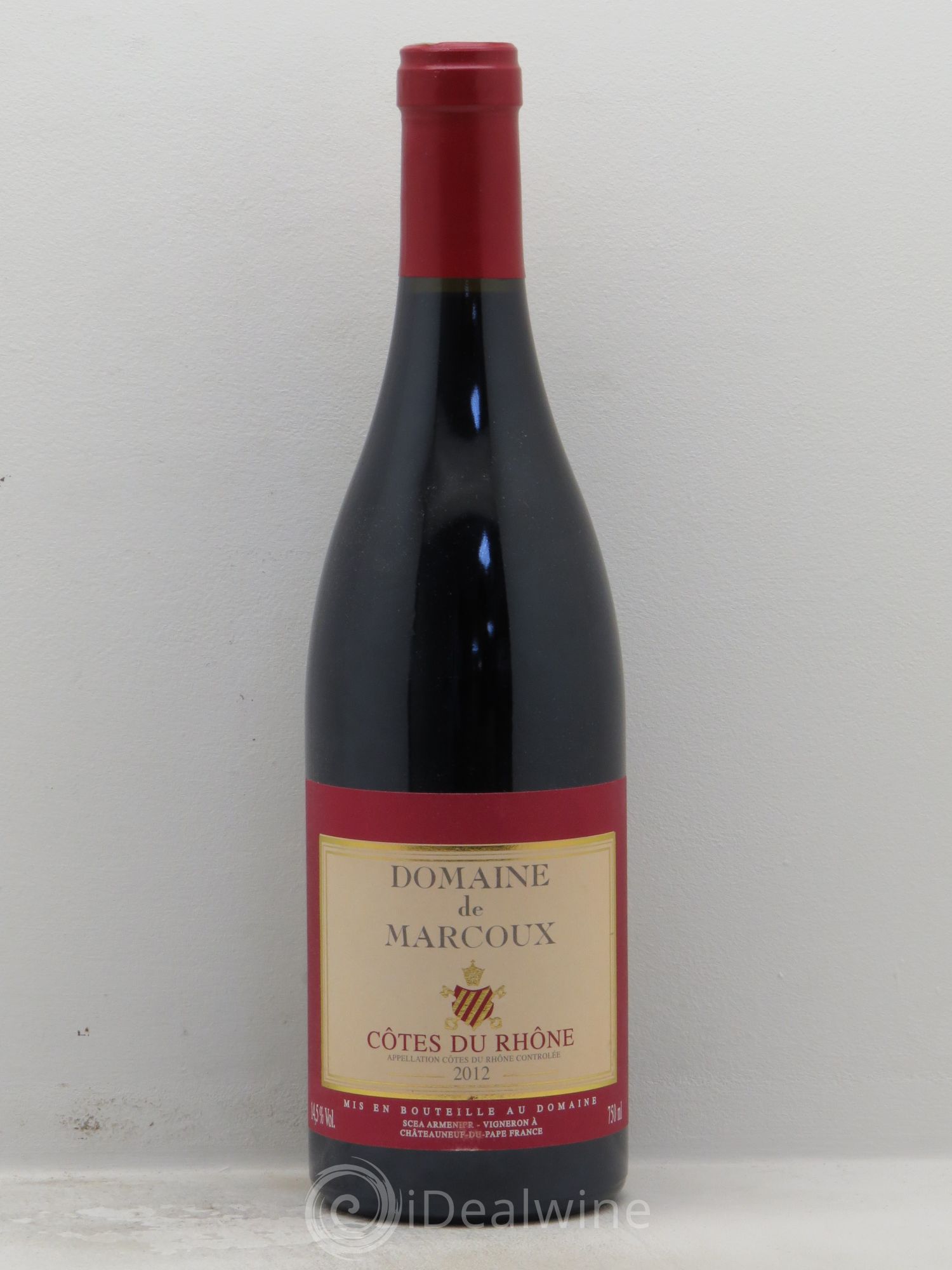 Côtes-du-Rhône Domaine Marcoux 2012 - Lot de 1 bouteille - 0