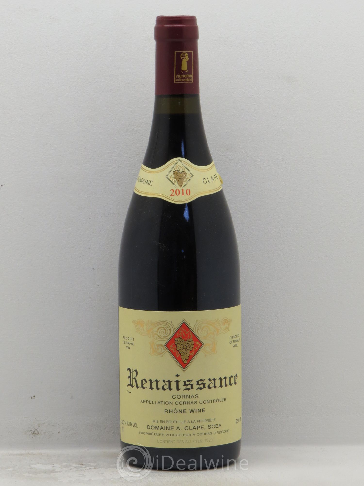 Cornas Renaissance Auguste Clape 2010 - Lot de 1 bouteille - 0