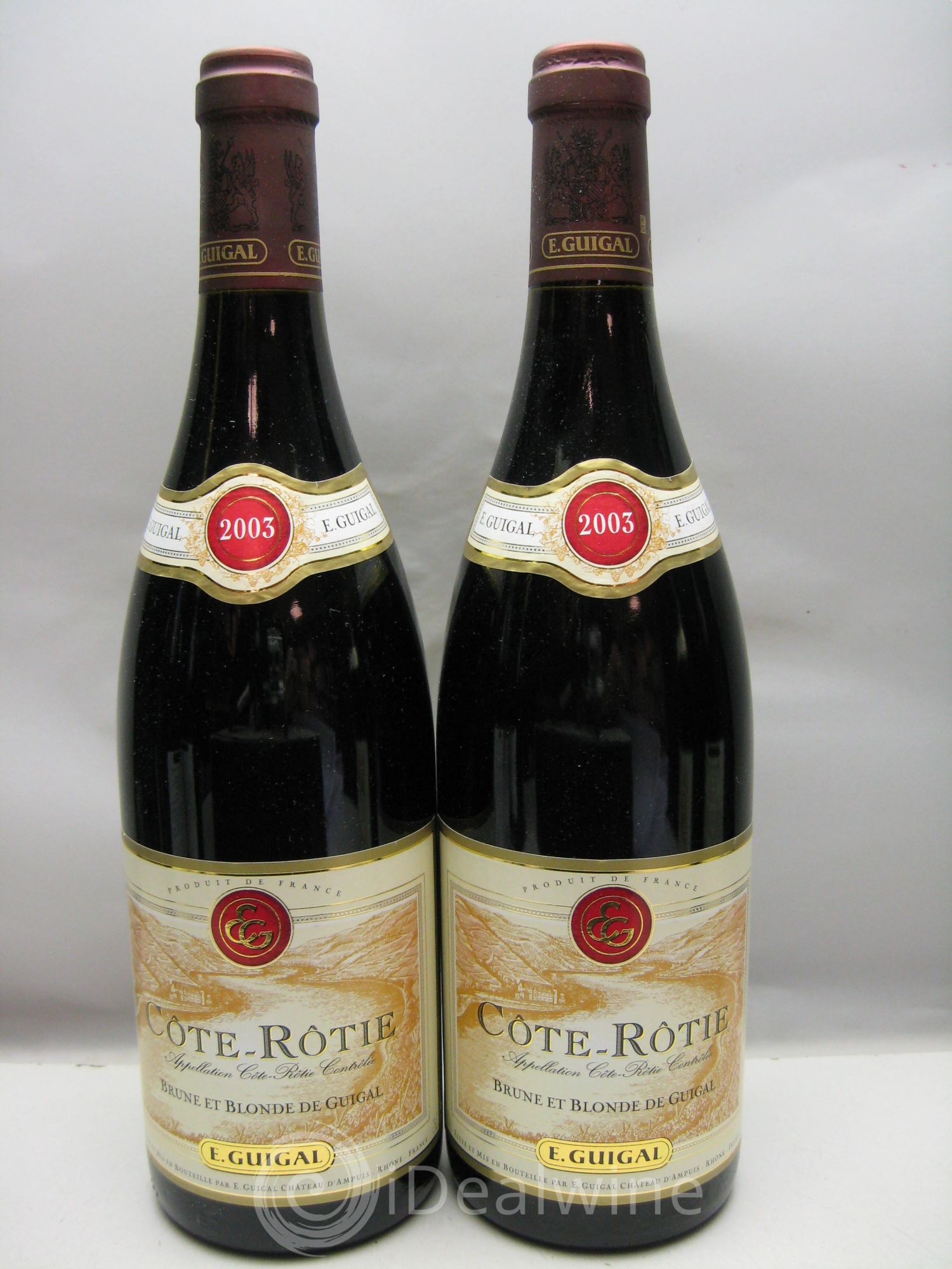 Côte-Rôtie Côtes Brune et Blonde Guigal 2003 - Lot de 2 bouteilles - 0