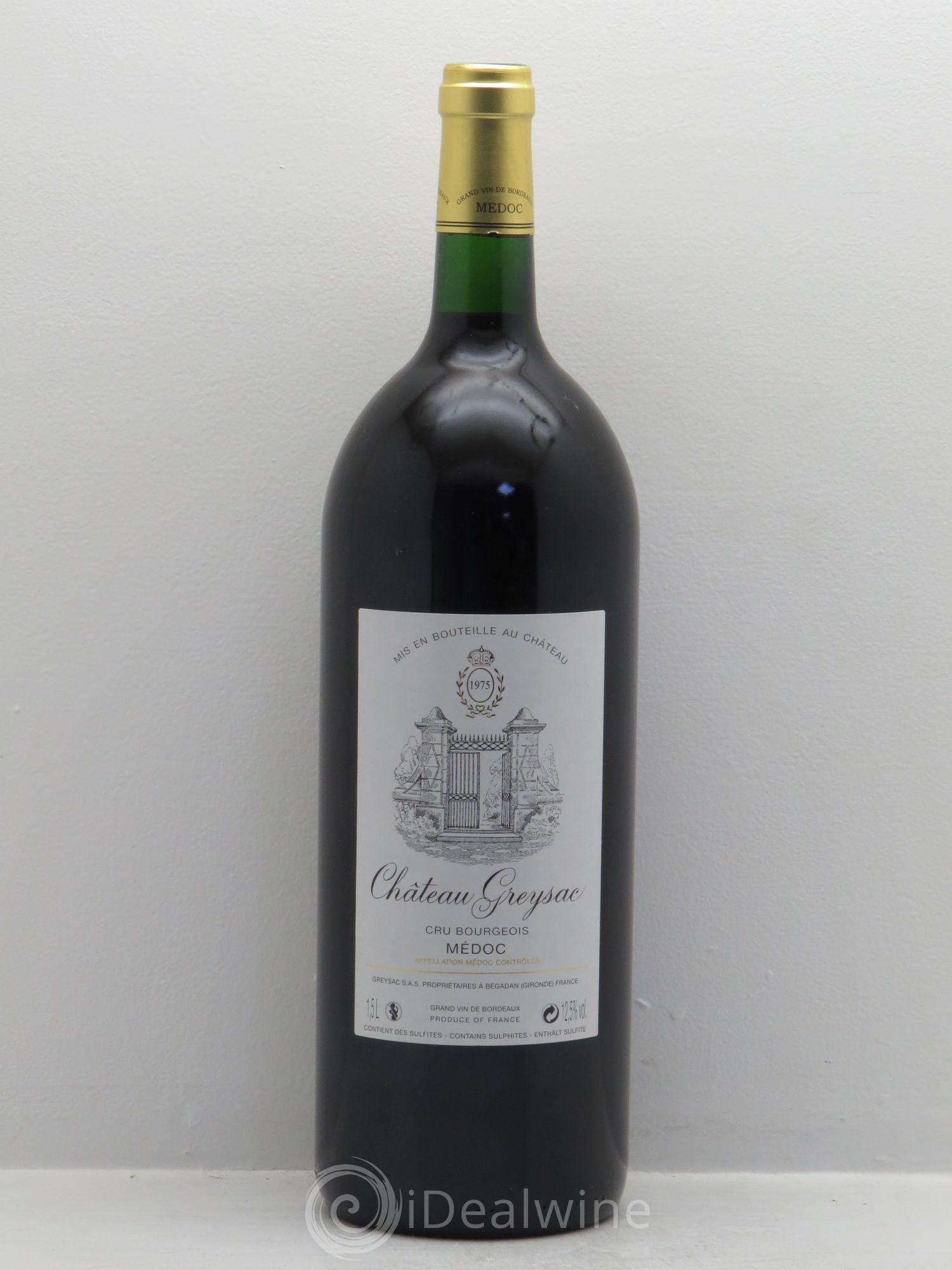 Château Greysac Cru Bourgeois 1975 - Lot de 1 magnum - 0
