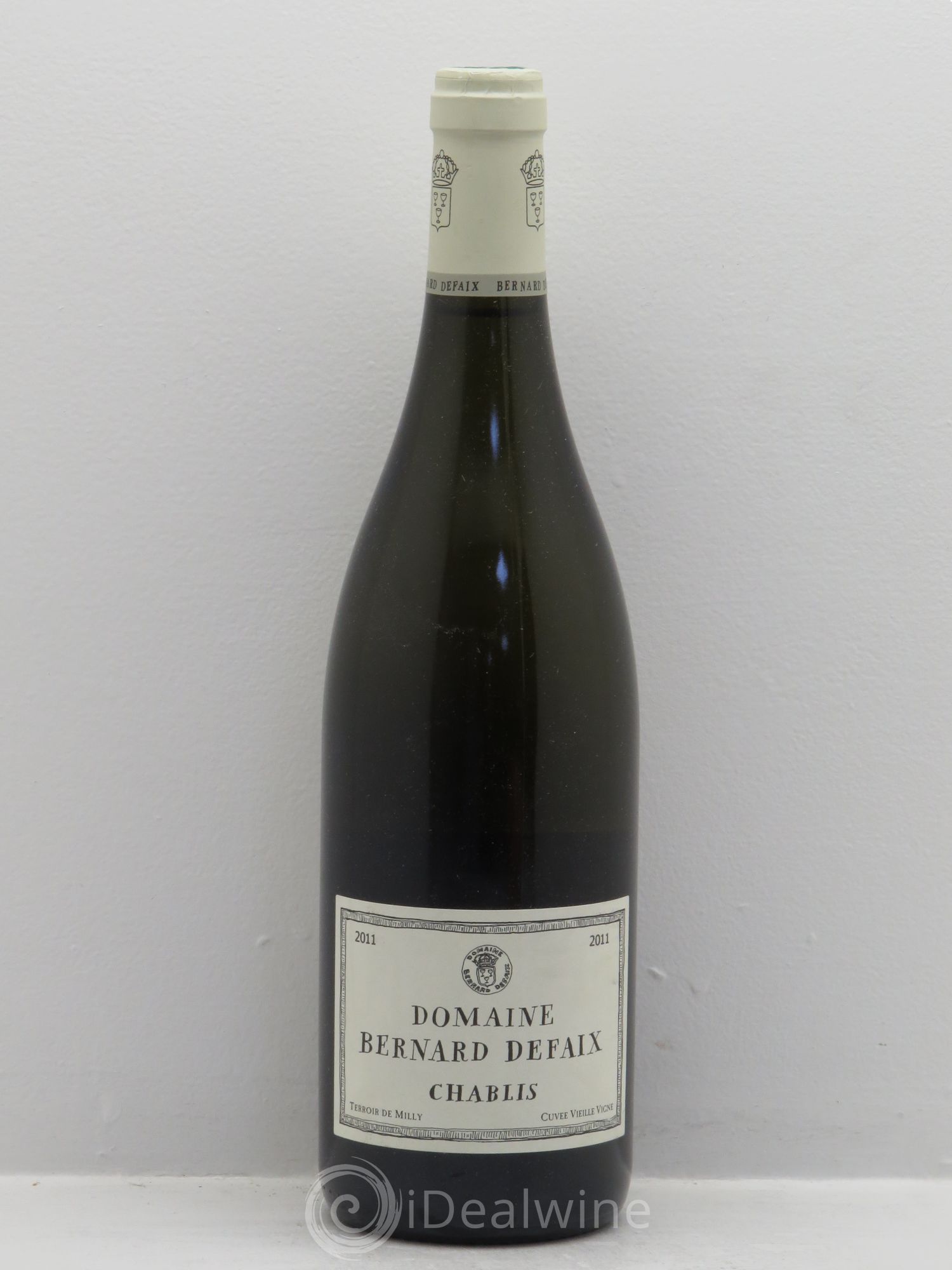 Chablis Vieilles Vignes Terroir de Milly Bernard Defaix 2011 - Posten von 1 Flasche - 0