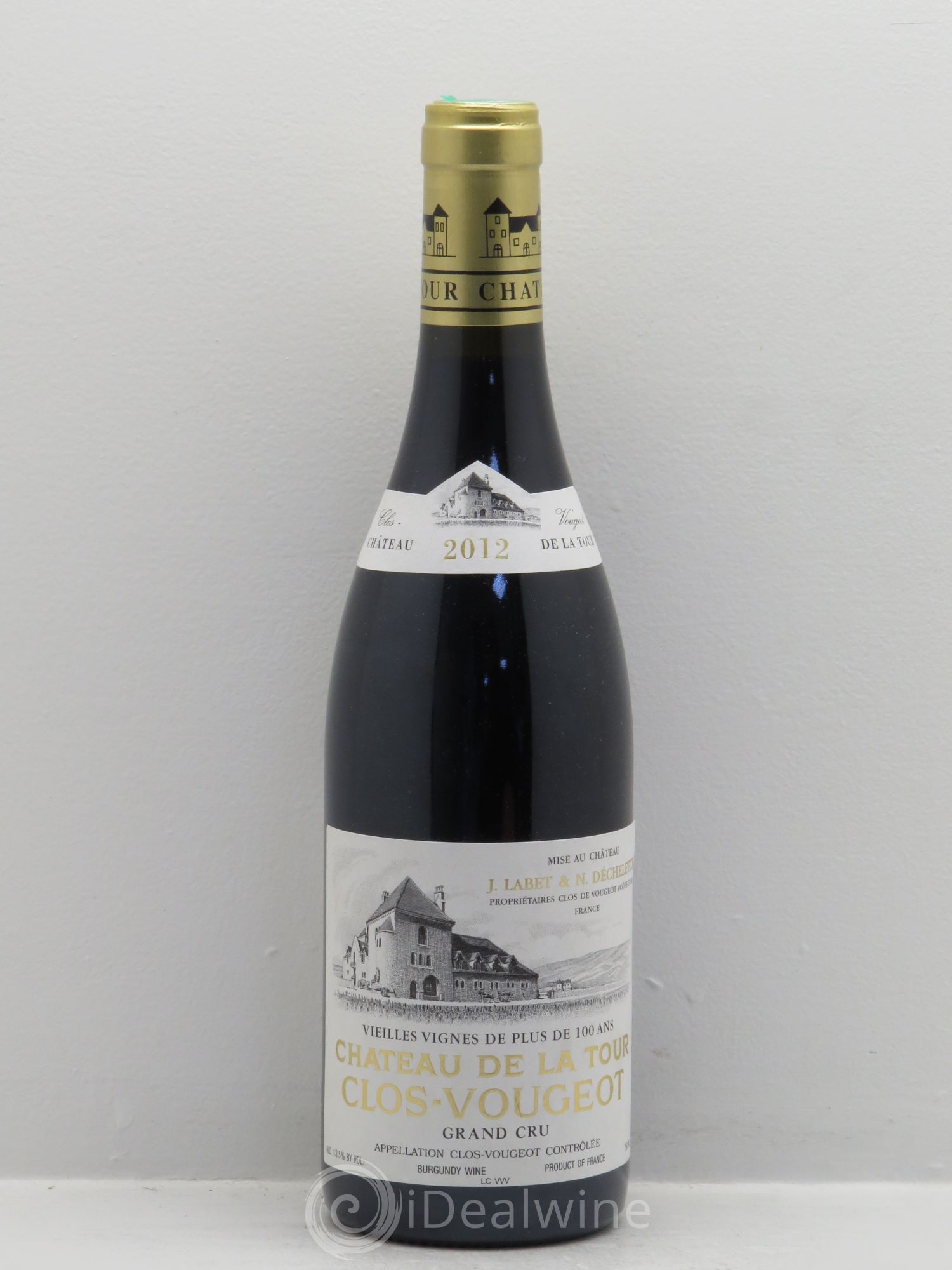 Clos de Vougeot Grand Cru Vieilles Vignes Château de La Tour (Vignes de plus de 100ans) 2012 - Lot de 1 bouteille - 0