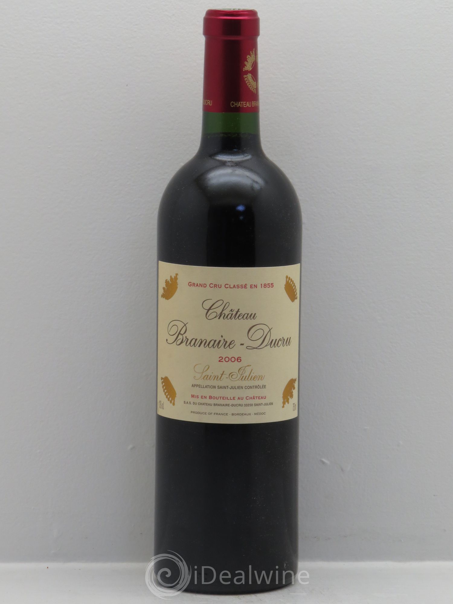 Château Branaire Ducru 4ème Grand Cru Classé 2006 - Lot de 1 bouteille - 0