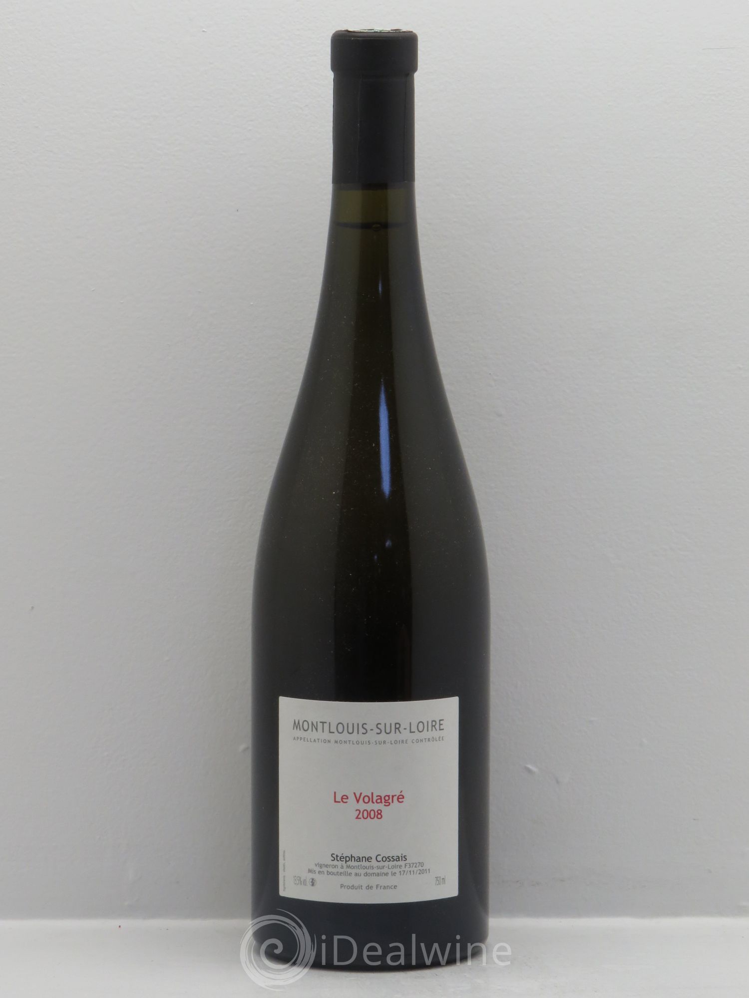 Montlouis-sur-Loire Le Volagre - Stéphane Cossais 2008 - Posten von 1 Flasche - 0
