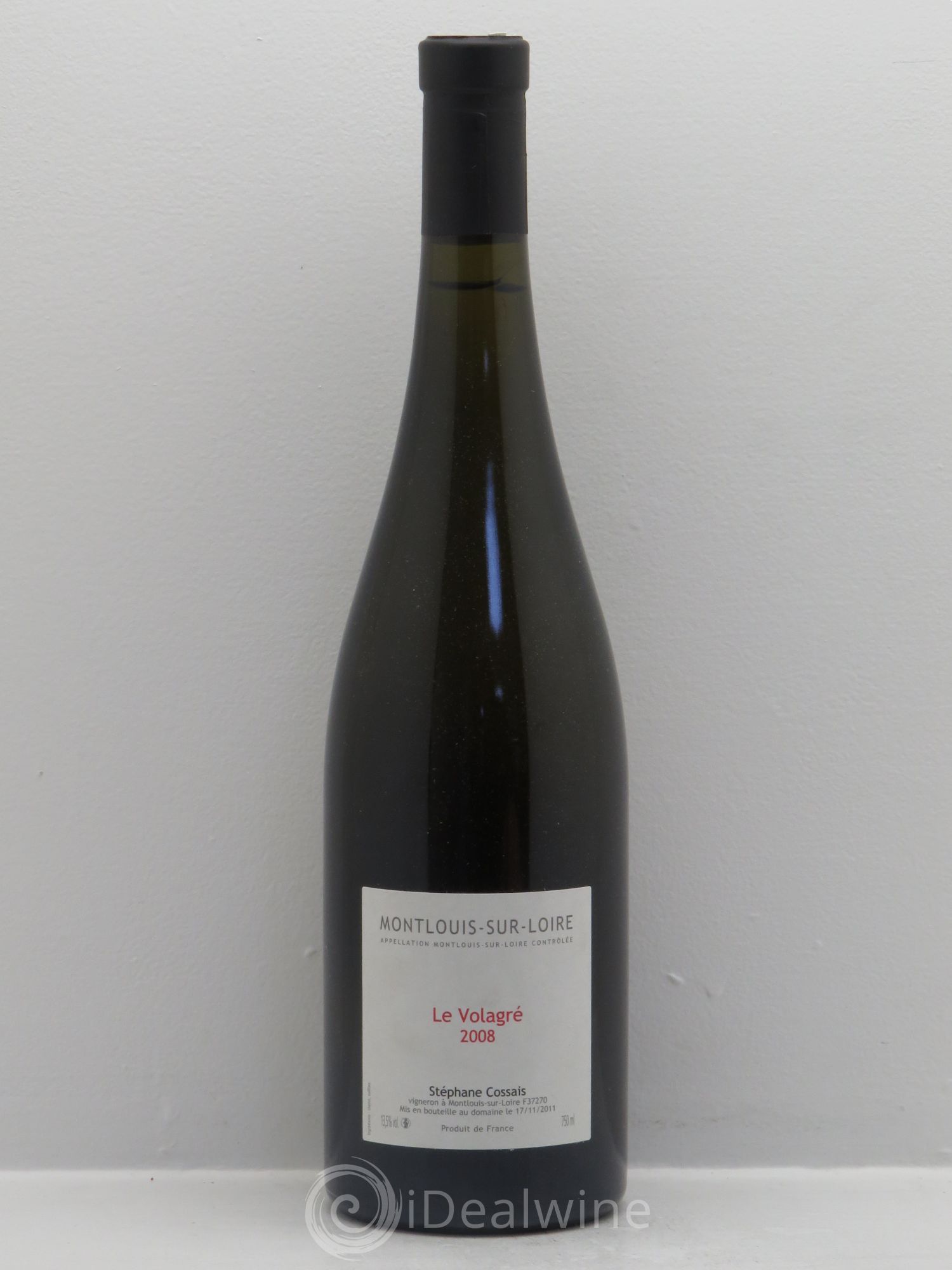 Montlouis-sur-Loire Le Volagre - Stéphane Cossais 2008 - Posten von 1 Flasche - 0