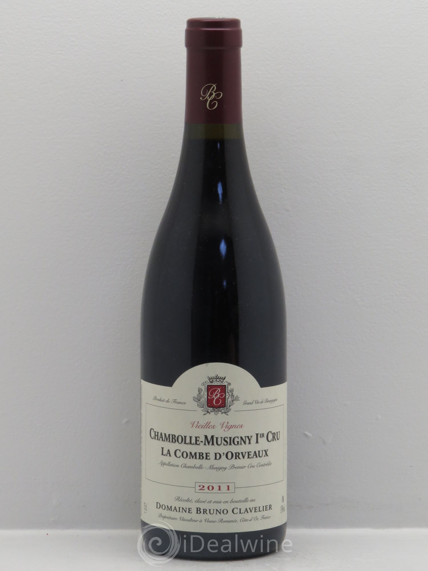 Chambolle-Musigny 1er Cru La Combe d'Orveaux Vieilles Vignes Bruno Clavelier 2011 - Lot de 1 bouteille - 0