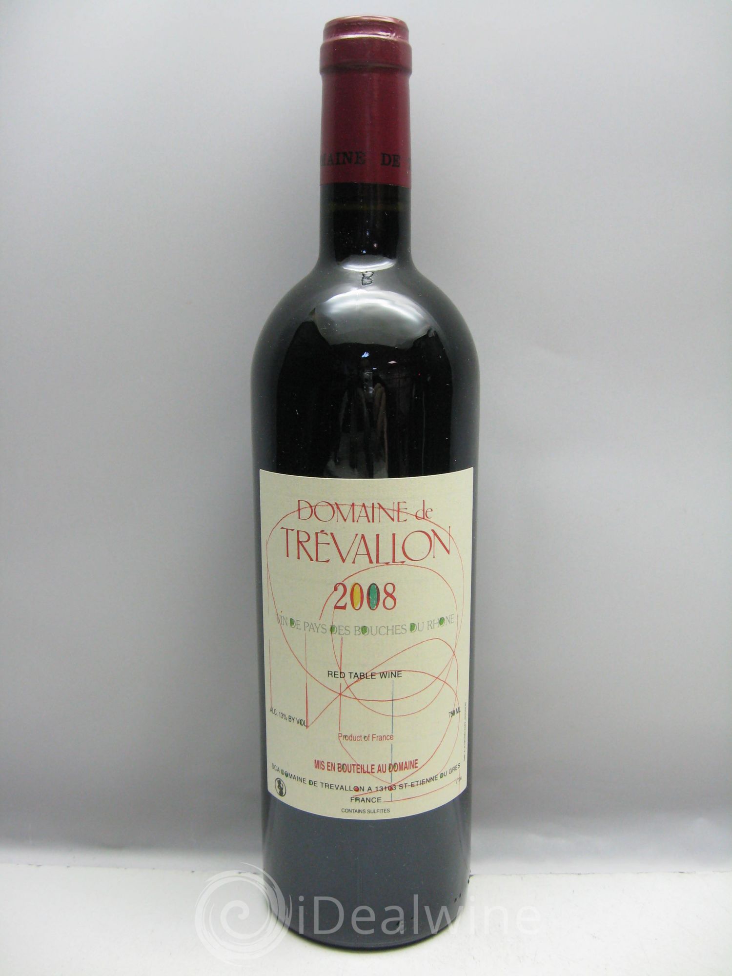 VDP Bouches du Rhône Trévallon (Domaine de) Eloi Dürrbach 2008 - Lot de 1 bouteille - 0