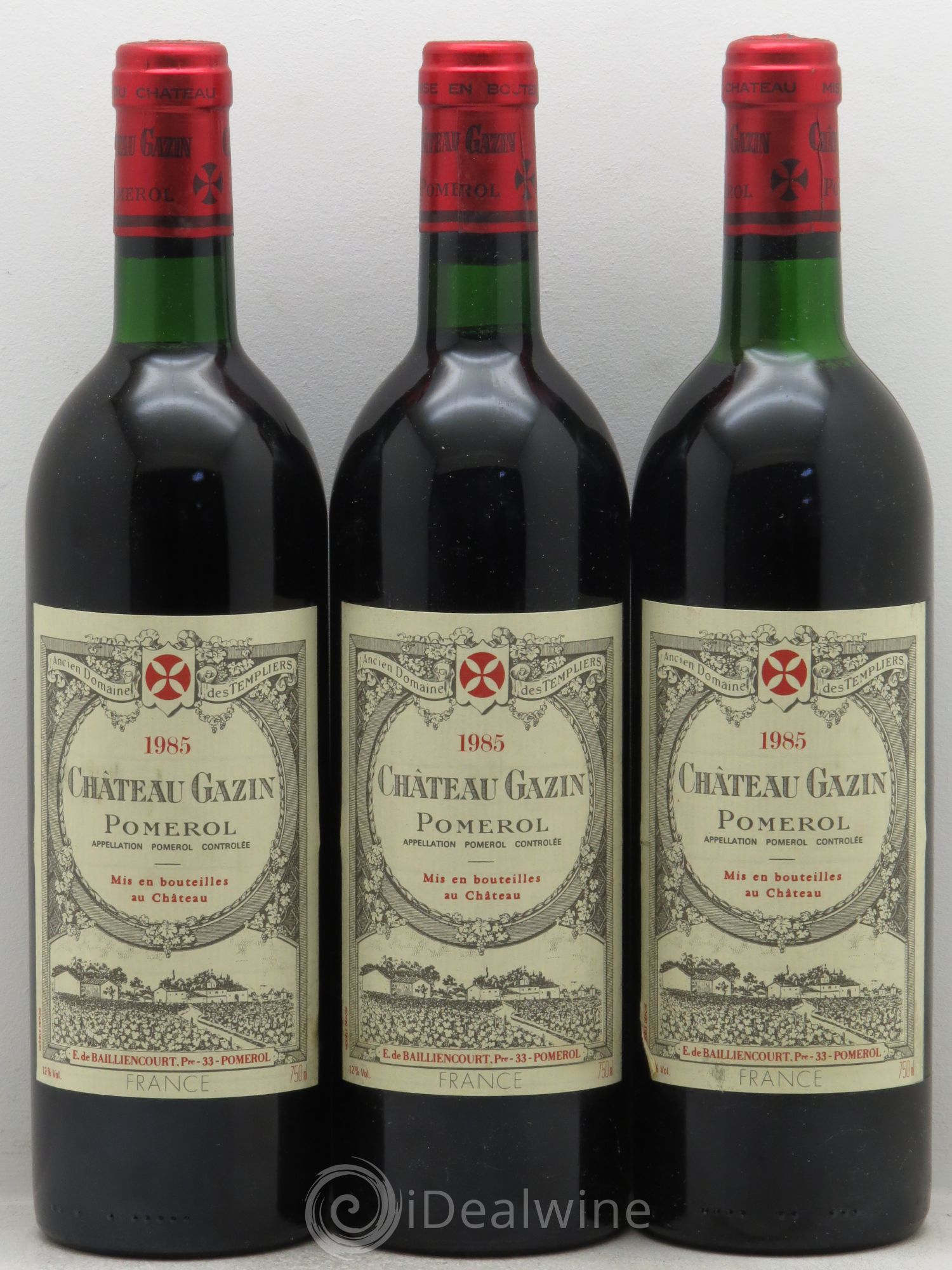 Château Gazin 1985 - Lot de 3 bouteilles - 0
