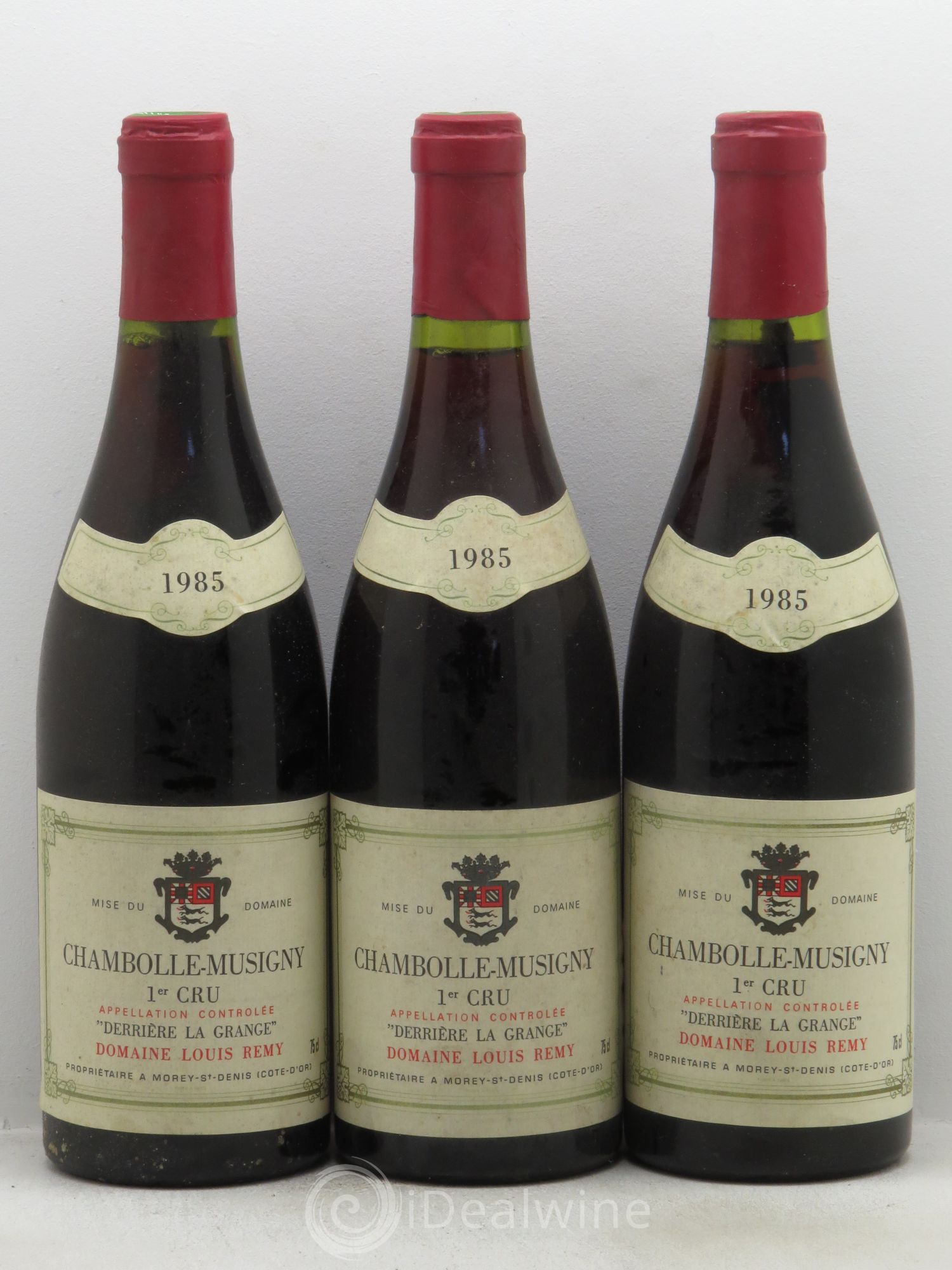 Chambolle-Musigny 1er Cru Louis Rémy 1985 - Lot de 3 bouteilles - 0