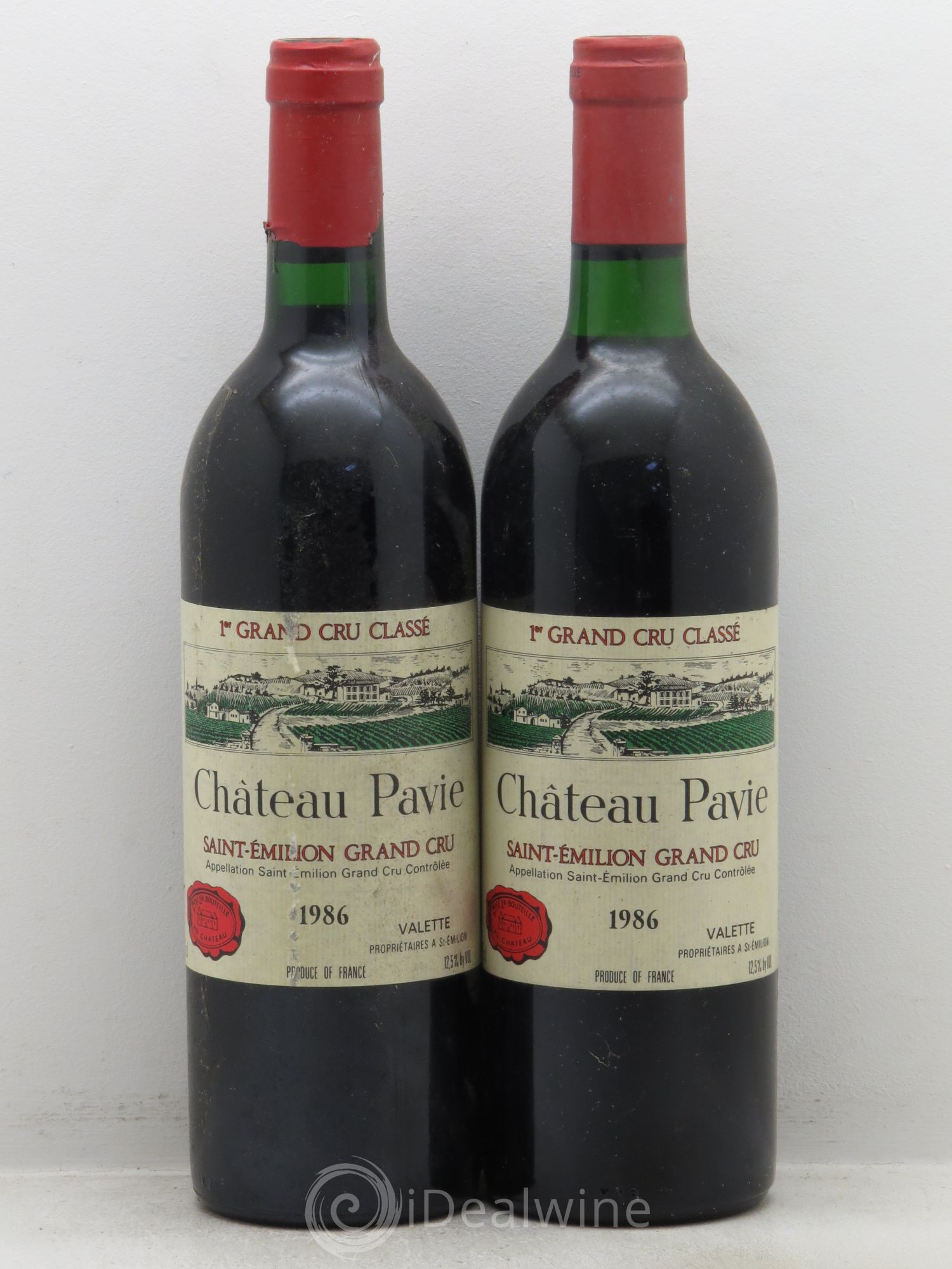 Château Pavie 1er Grand Cru Classé A 1986 - Lot de 2 bouteilles - 0