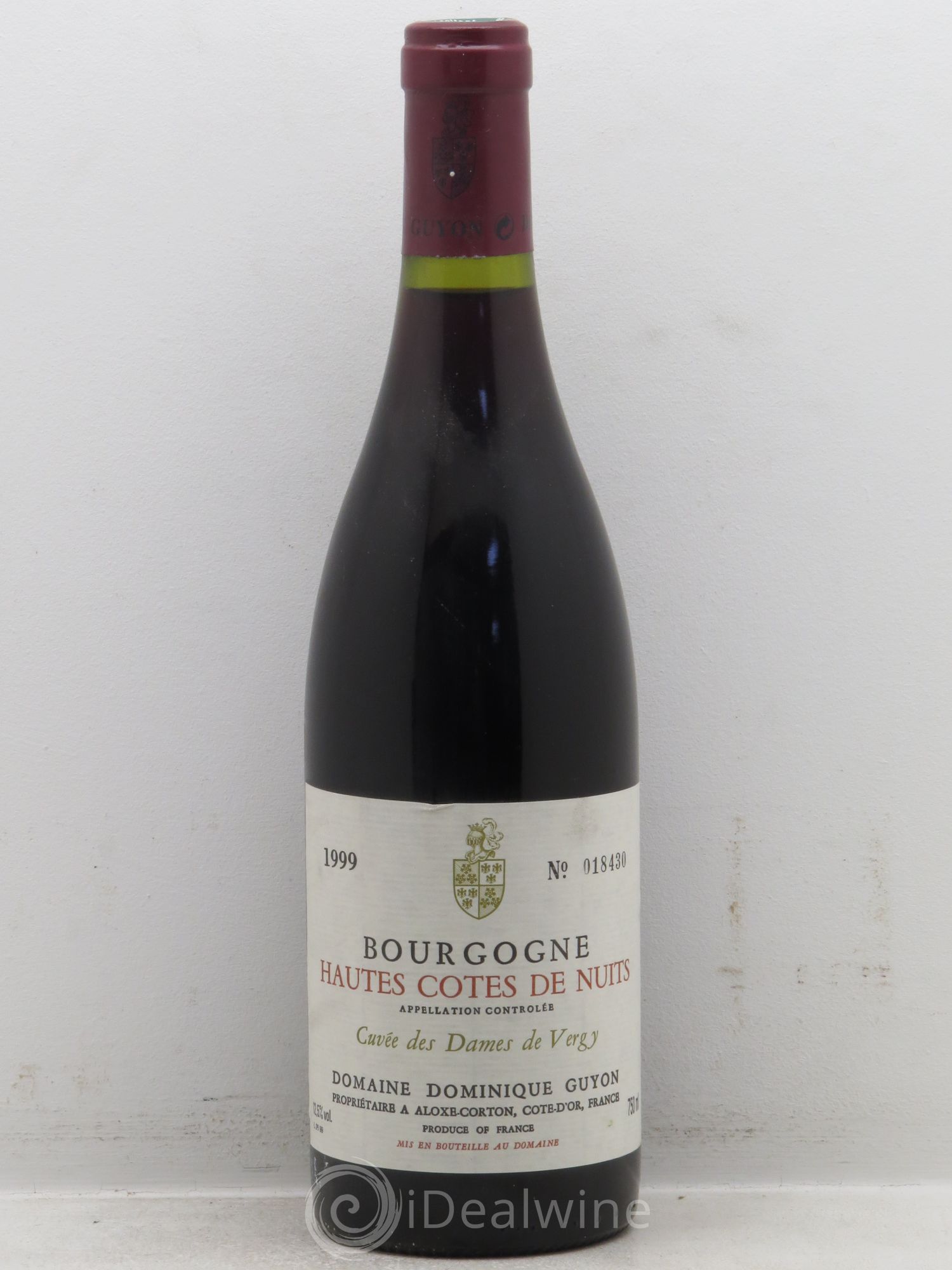 Hautes-Côtes de Nuits Cuvée des Dames de Vergy D.Guyon 1999 - Posten von 6 Flaschen - 0