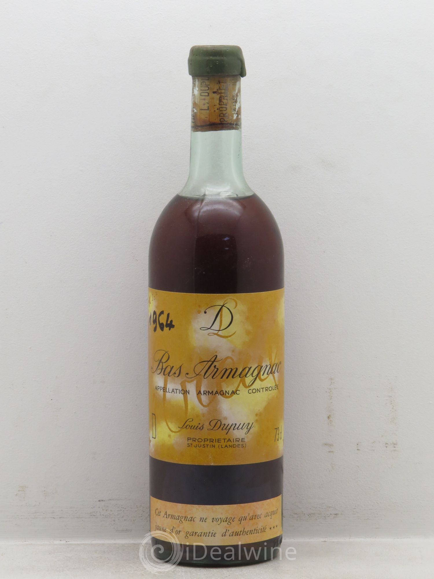 Bas-Armagnac Louis Dupuy 1964 - Posten von 1 Flasche - 0