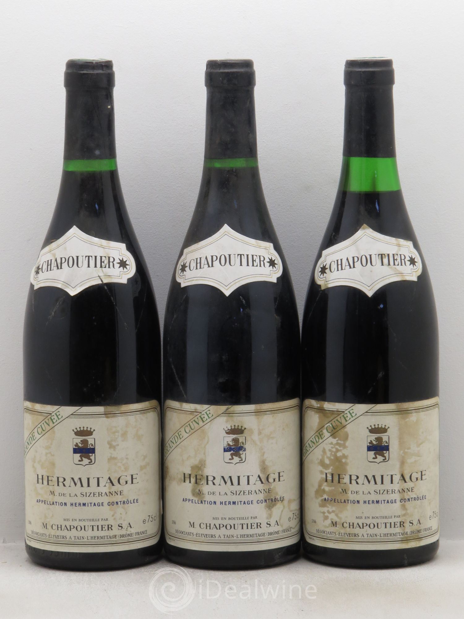 Hermitage Monier de La Sizeranne Chapoutier Grande Cuvée - Lot de 3 bouteilles - 0