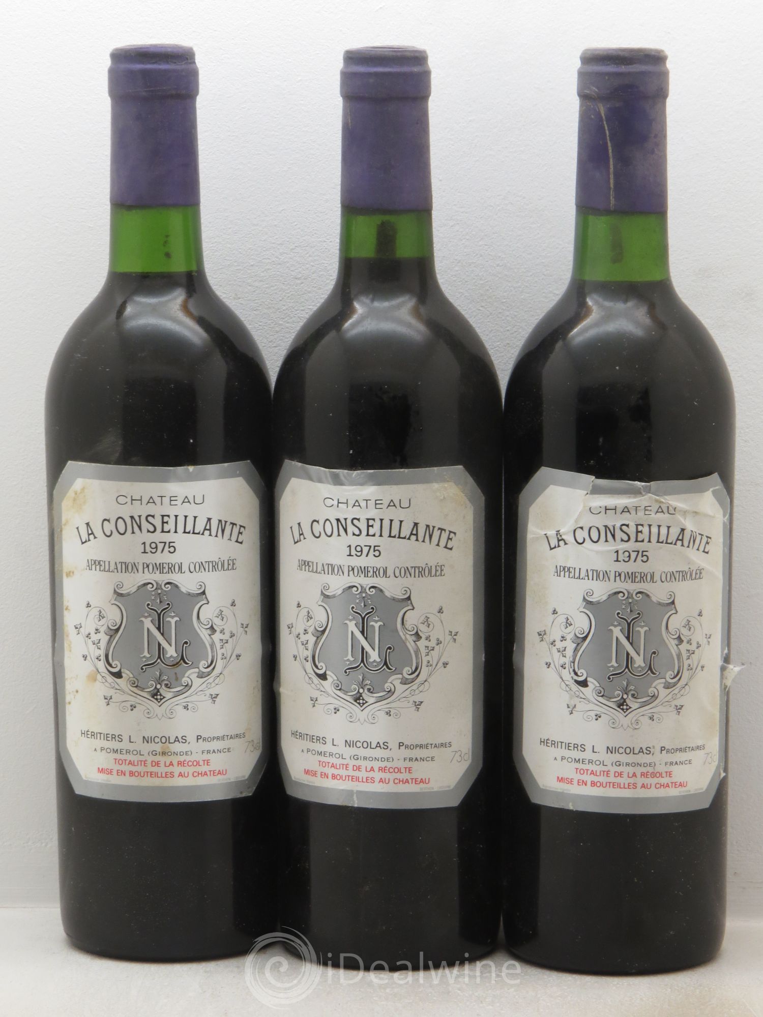 Château la Conseillante 1975 - Lot de 3 bouteilles - 0
