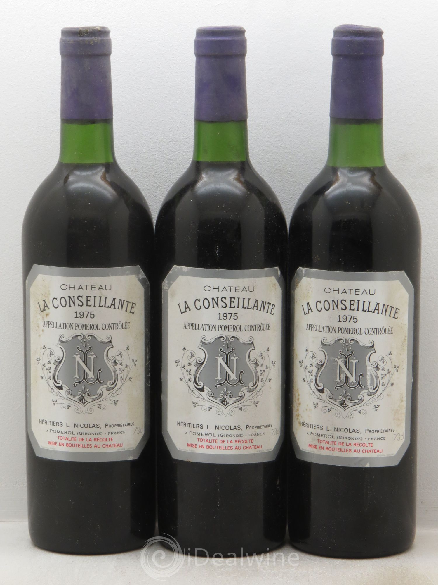 Château la Conseillante 1975 - Lot de 3 bouteilles - 0