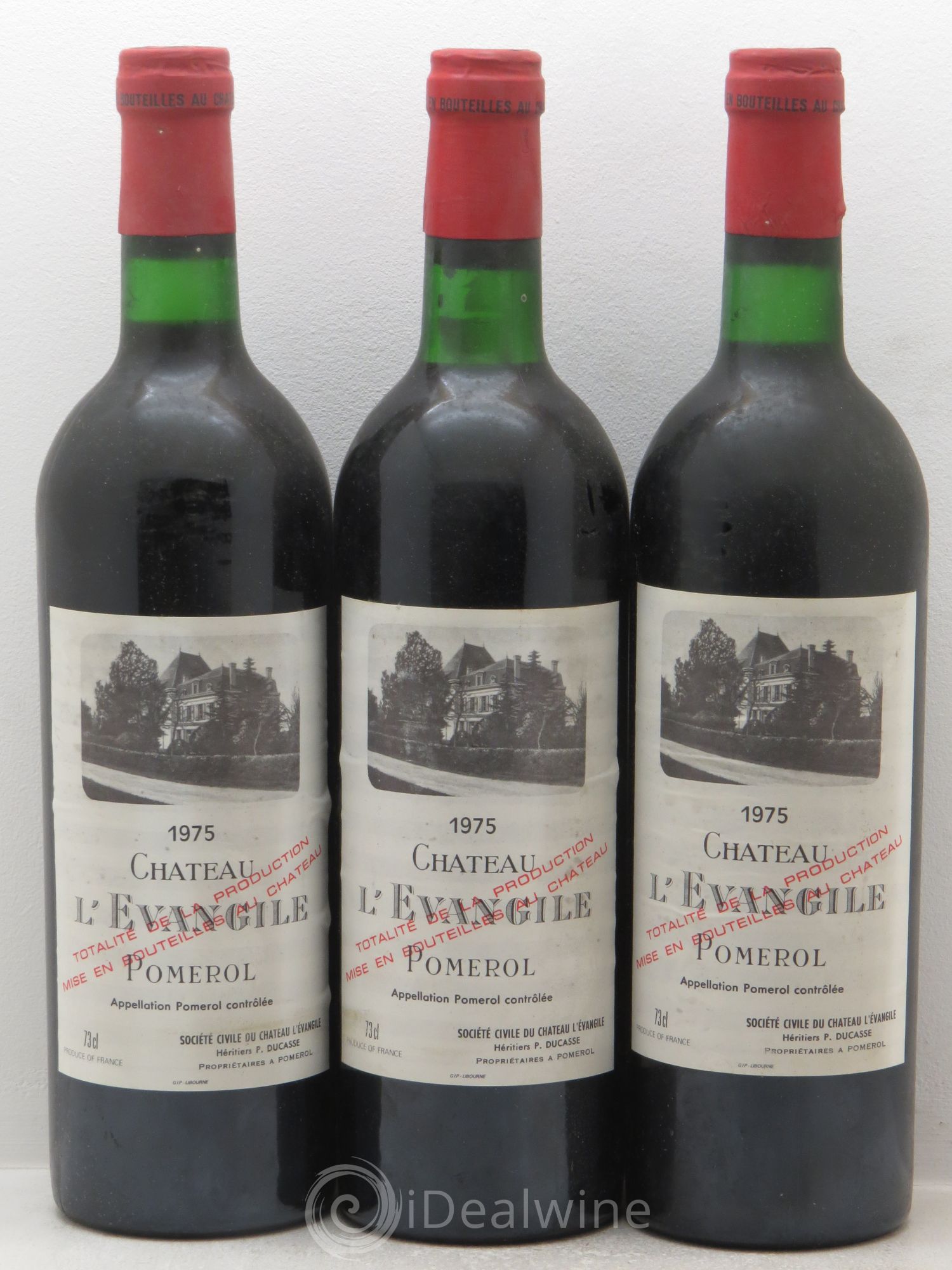 Château l' Évangile 1975 - Lot de 12 bouteilles - 1