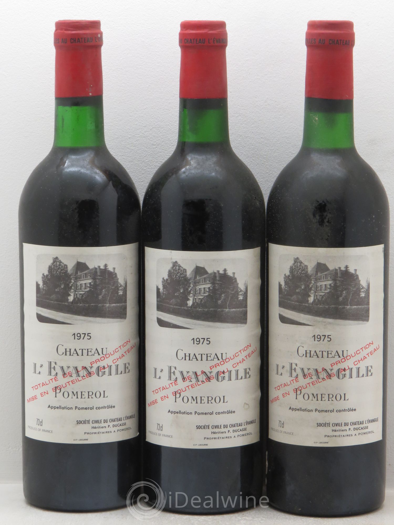 Château l' Évangile 1975 - Lot de 12 bouteilles - 3