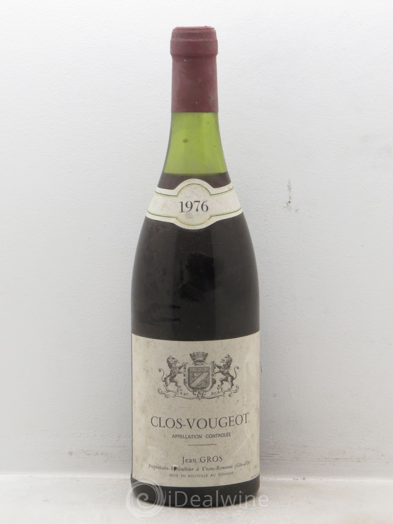 Clos de Vougeot Grand Cru Jean Gros 1976 - Lot de 6 bouteilles - 0