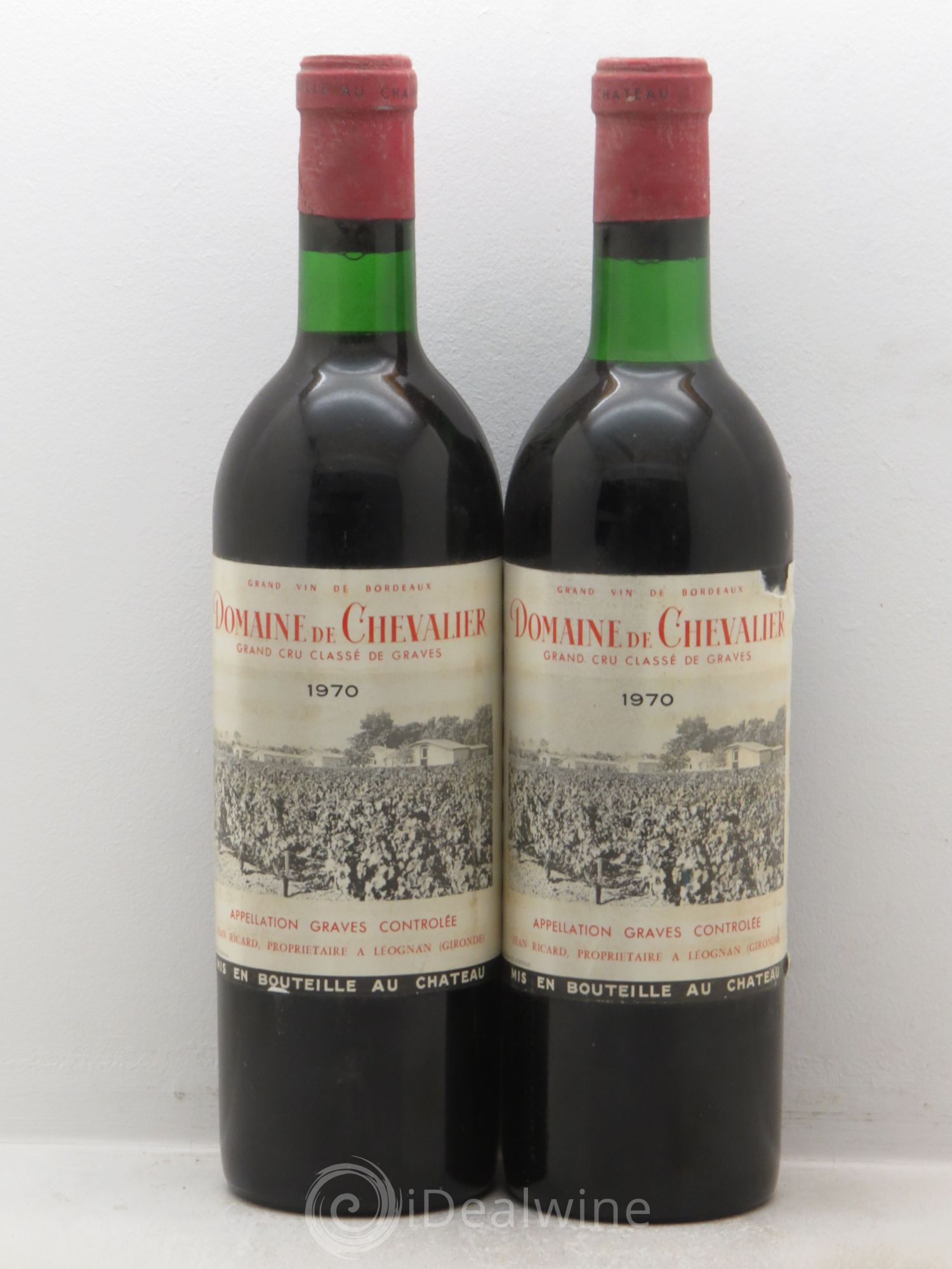 Domaine de Chevalier Cru Classé de Graves 1970 - Lot de 2 bouteilles - 0