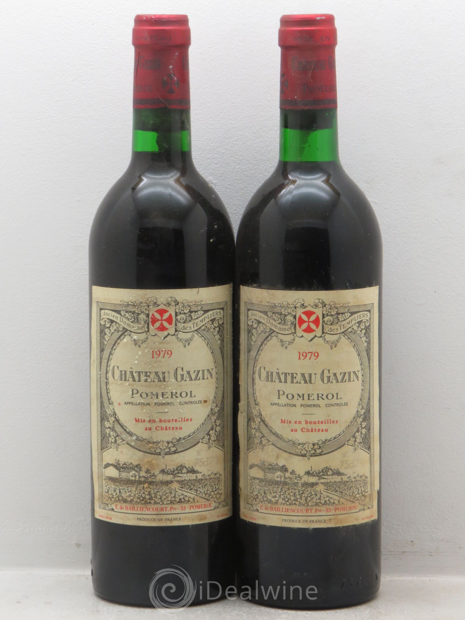 Château Gazin 1979 - Lot de 2 bouteilles - 0