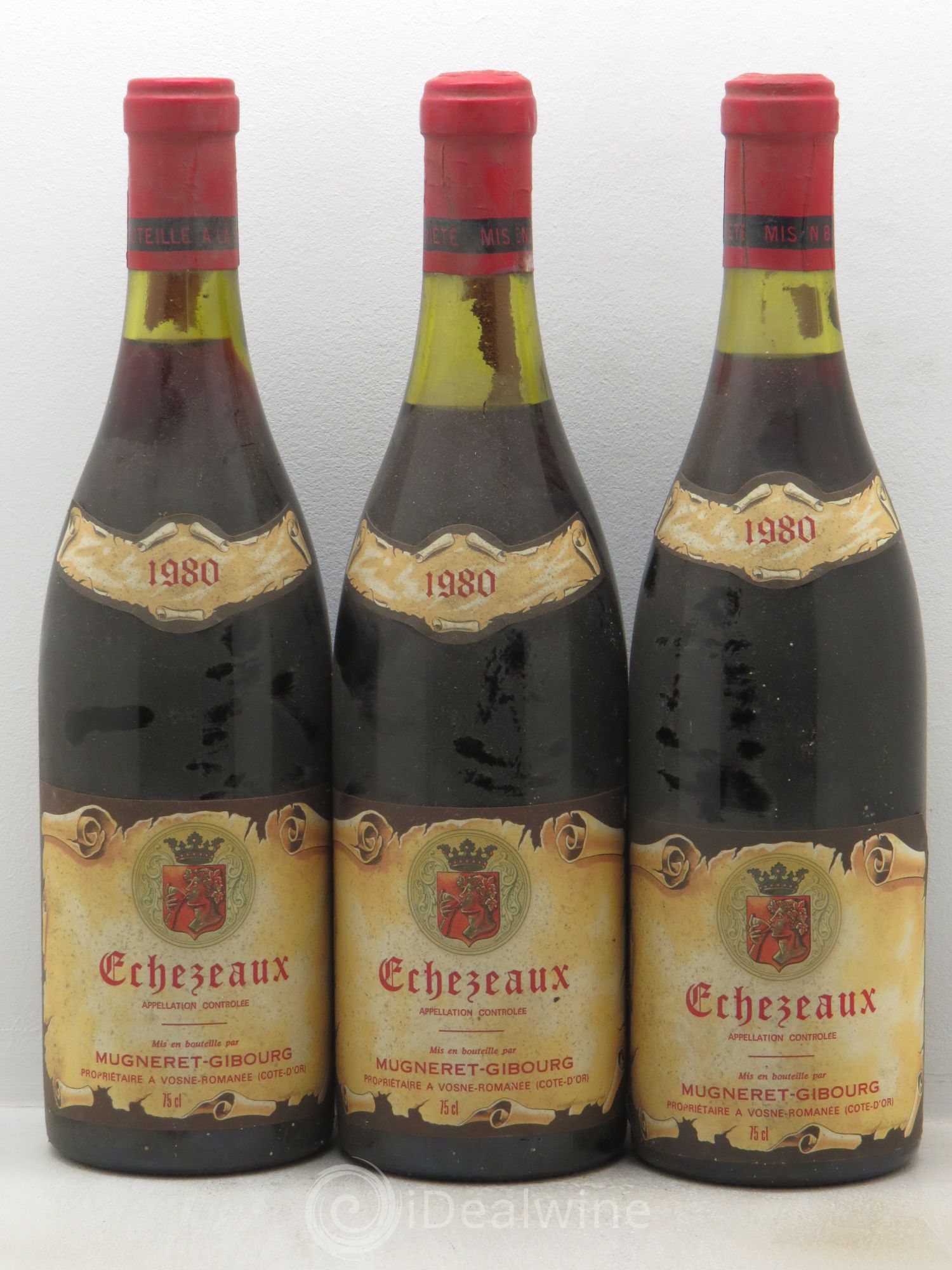 Echezeaux Grand Cru Mugneret-Gibourg (Domaine) 1980 - Lot de 3 bouteilles - 0