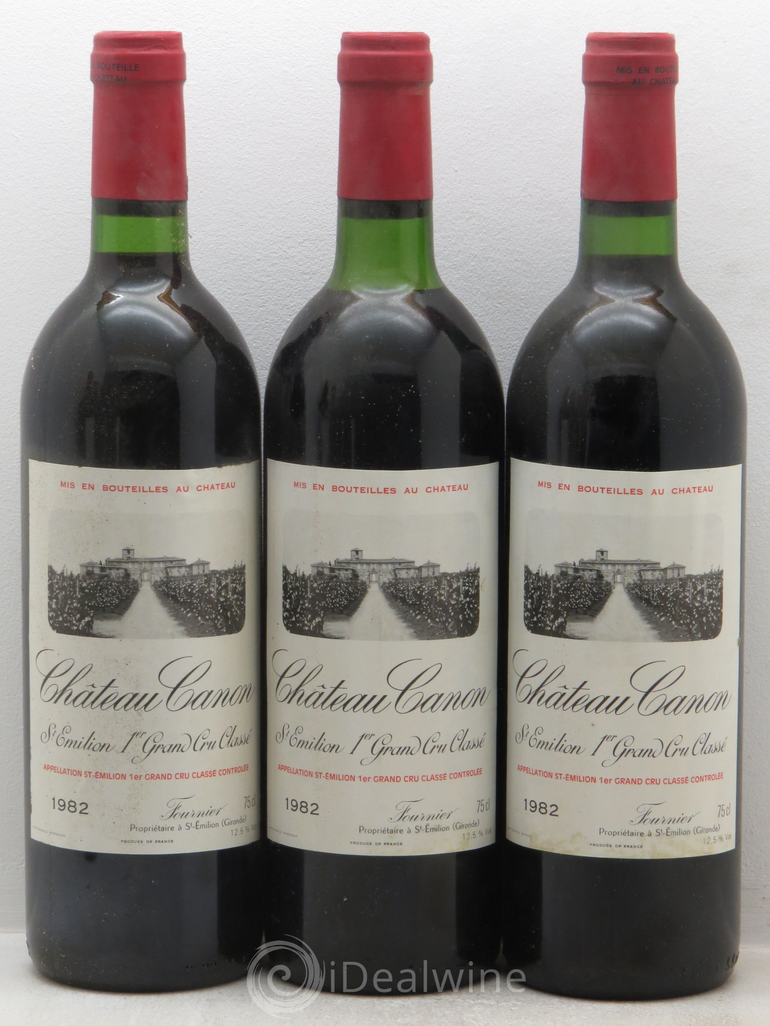 Château Canon 1er Grand Cru Classé B 1982 - Lot de 12 bouteilles - 1
