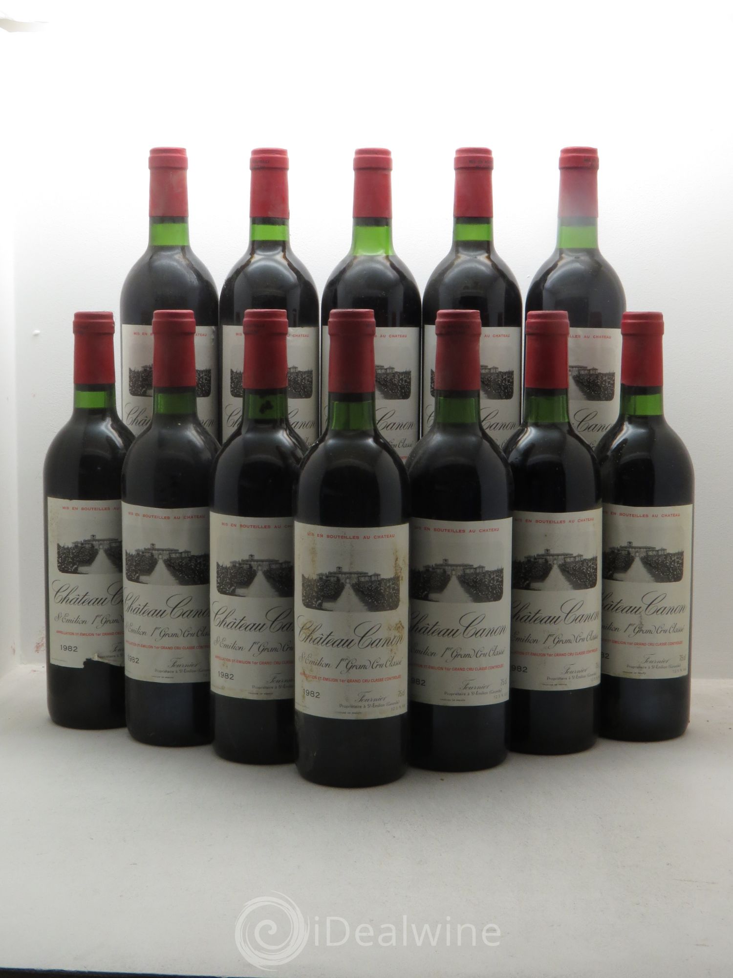 Château Canon 1er Grand Cru Classé B 1982 - Lot de 12 bouteilles - 0