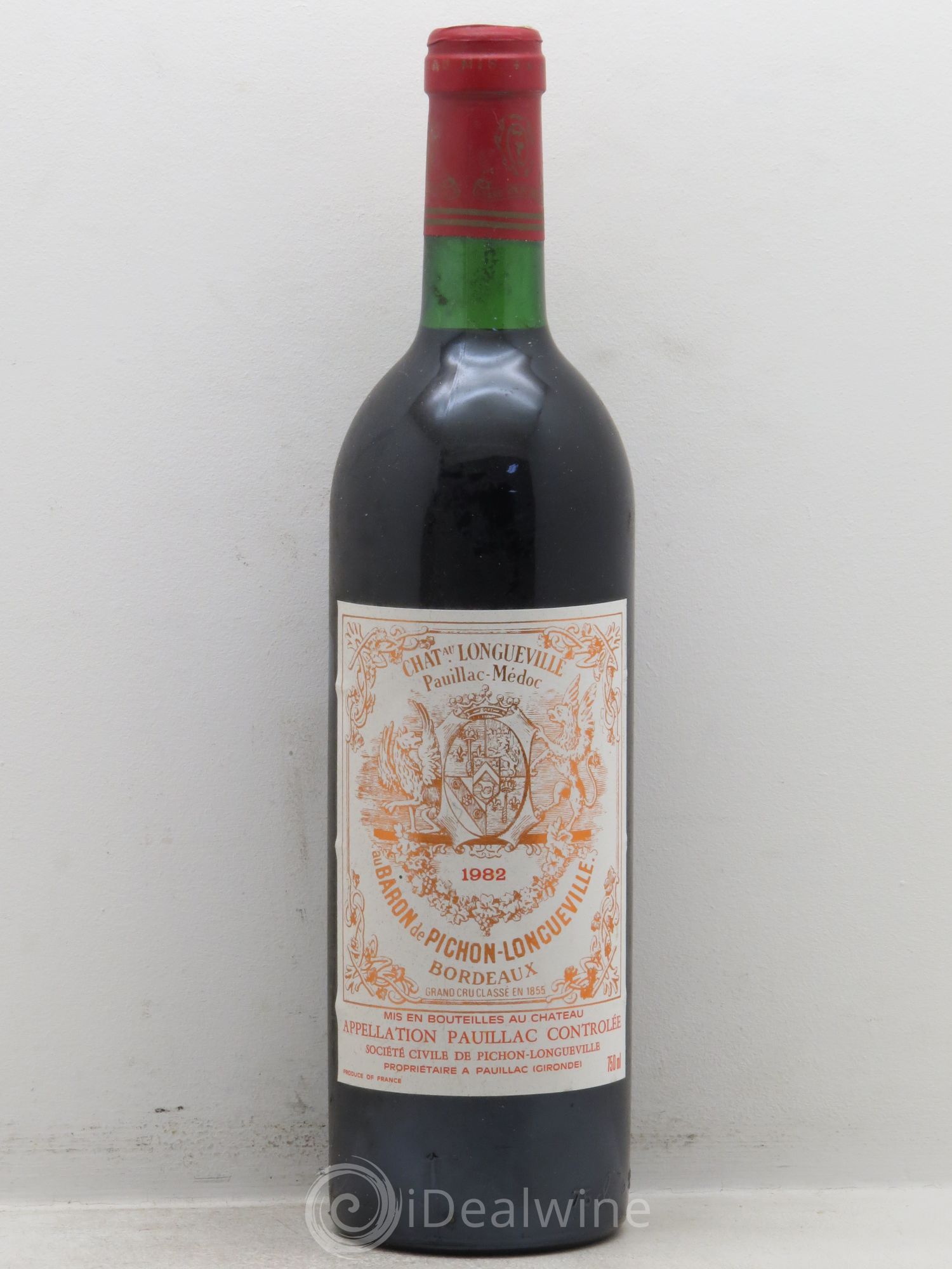 Pichon Longueville Baron 2ème Grand Cru Classé 1982 - Lot de 6 bouteilles - 0