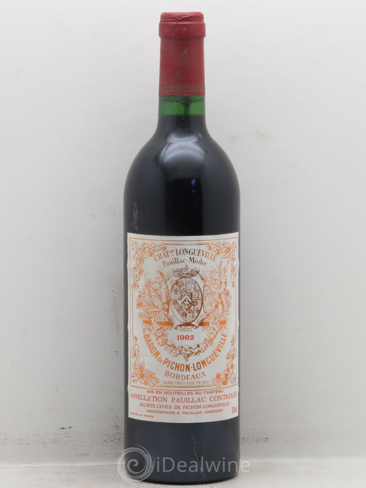 Pichon Longueville Baron 2ème Grand Cru Classé 1982 - Lot de 1 bouteille - 0