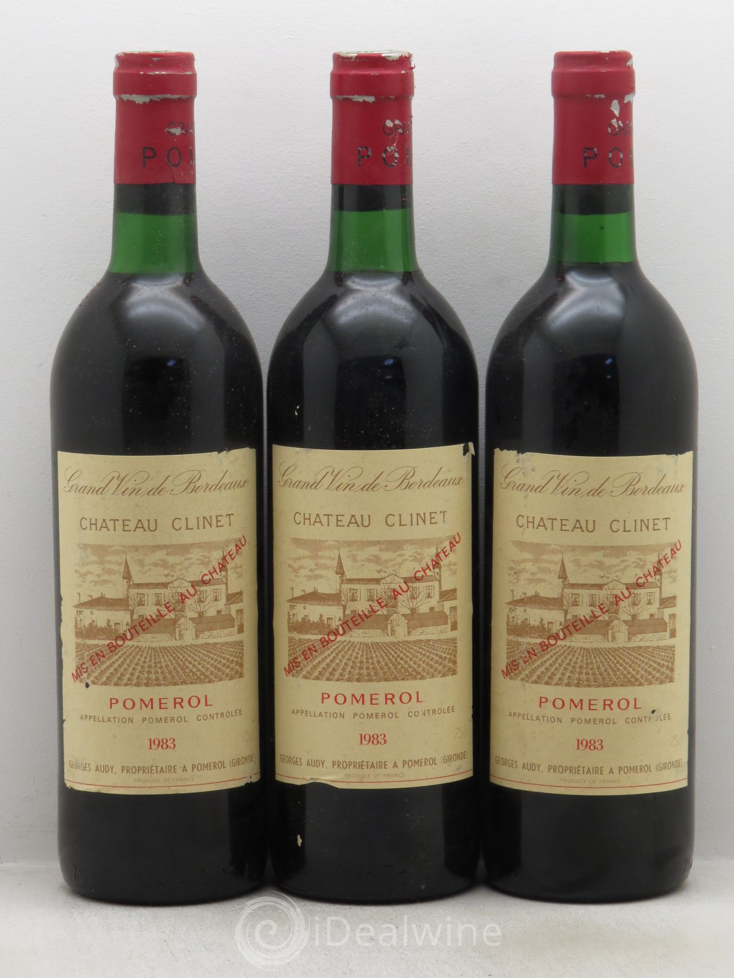 Château Clinet 1983 - Lot de 3 bouteilles - 0