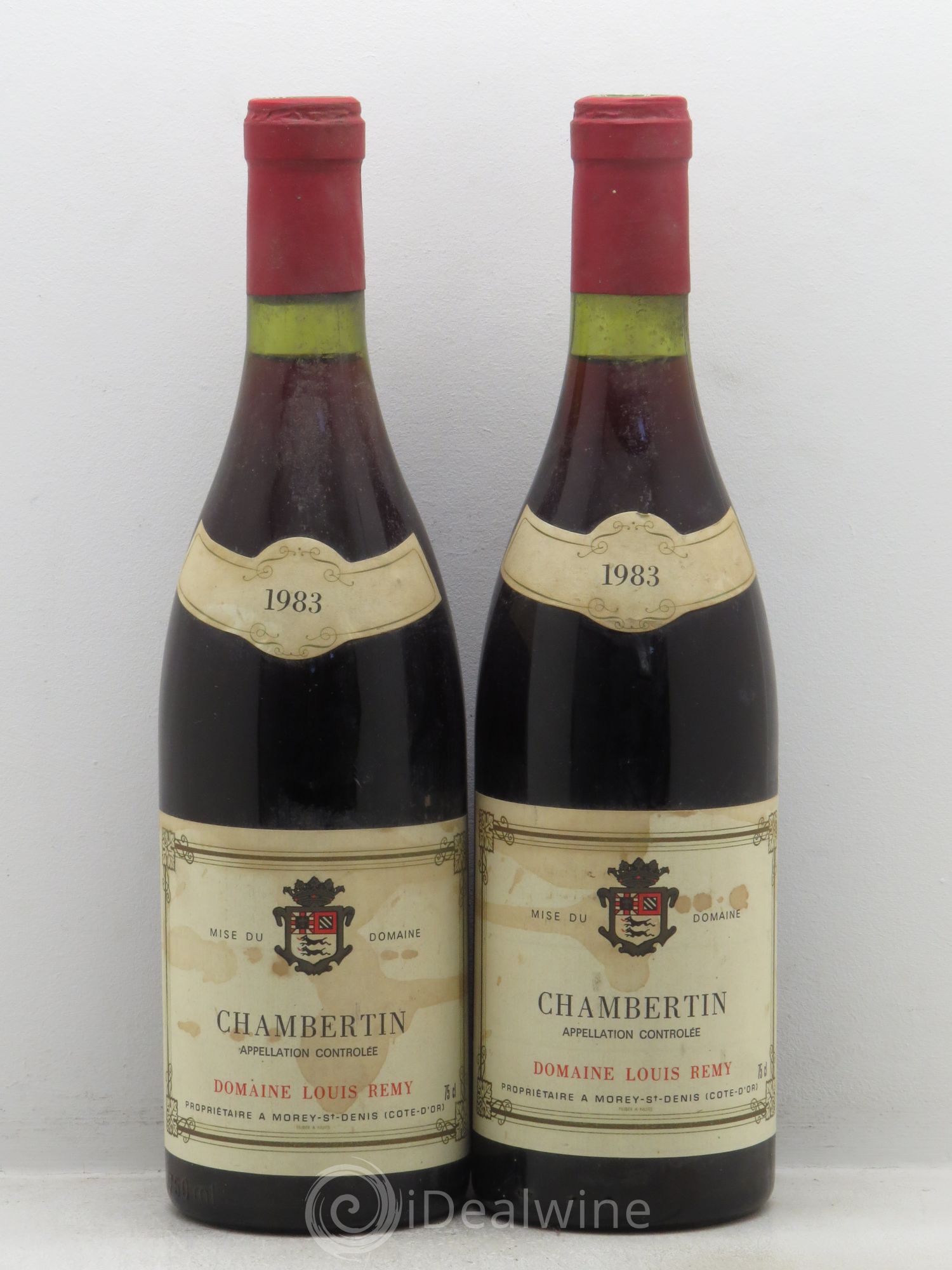 Chambertin Grand Cru Louis Rémy 1983 - Lot de 2 bouteilles - 0
