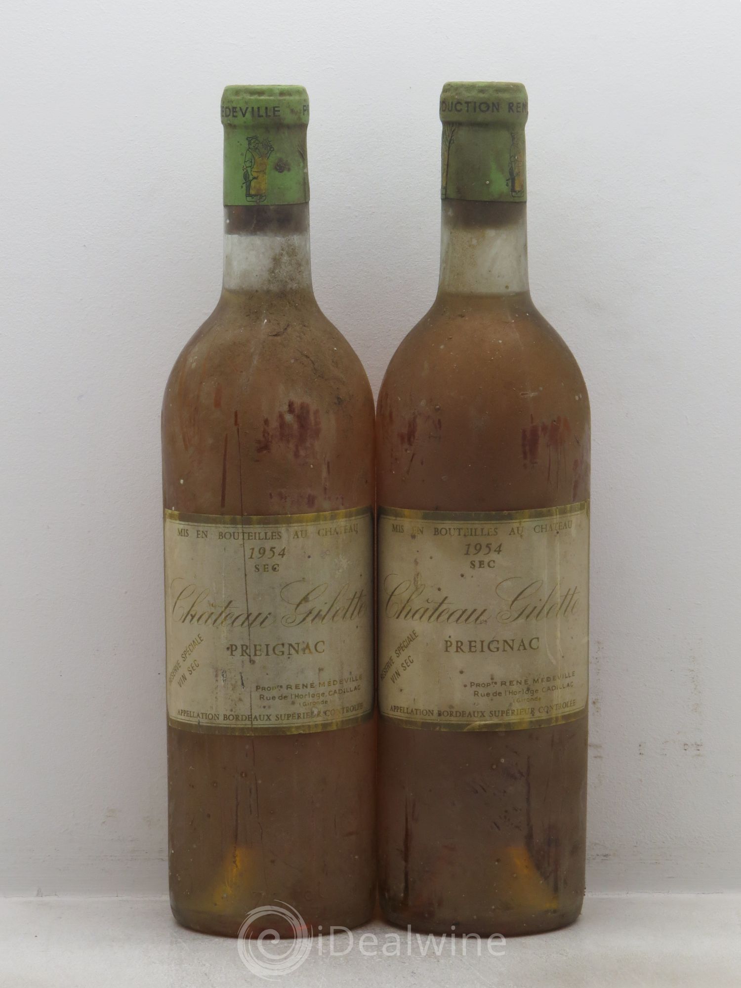 Bordeaux Château Gilette 1954 - Posten von 2 Flaschen - 0